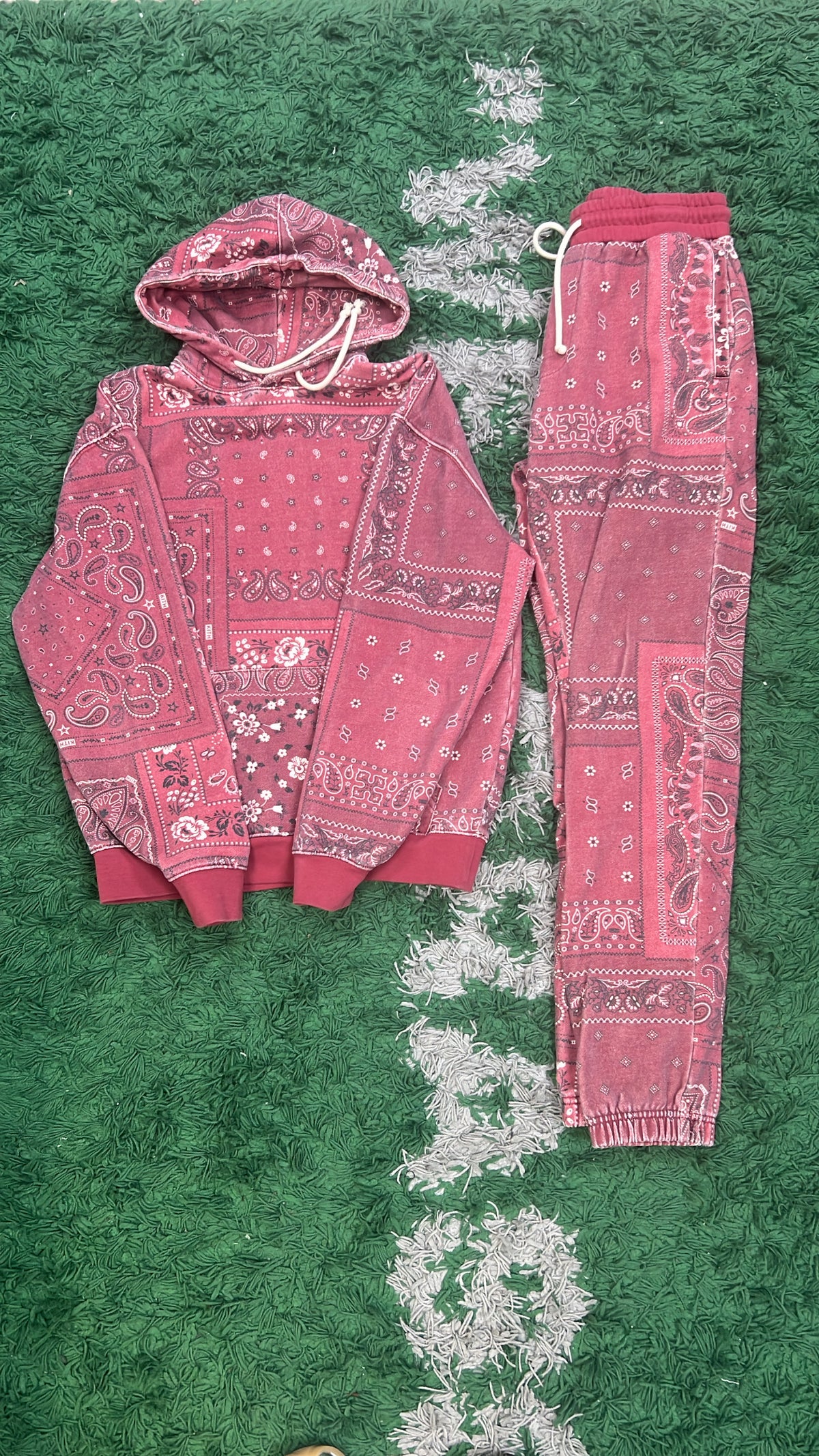Kith Red Bandana Sweatsuit
