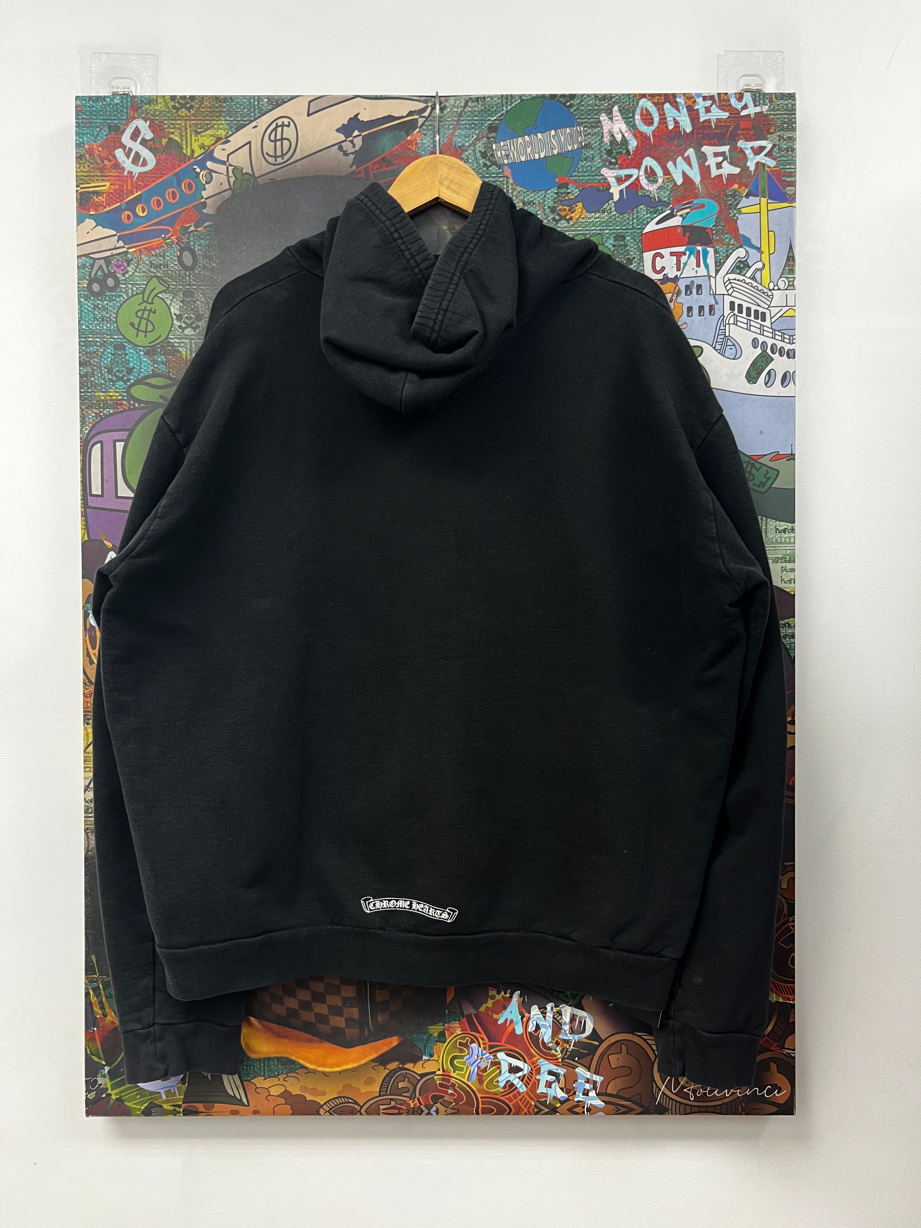 Chrome Hearts Vertical Logo Black Zip Up