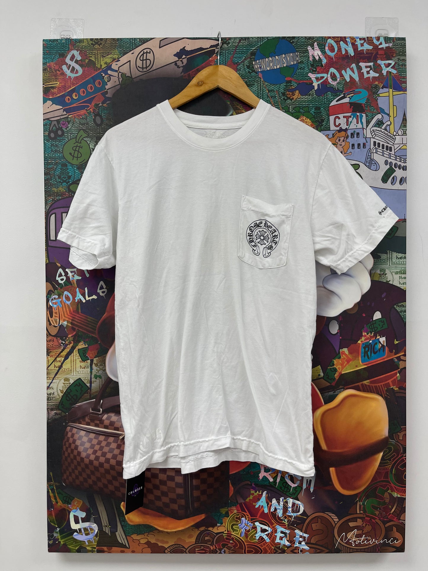 Chrome Hearts Horsehoe Logo Tee White  Used Medium N/A