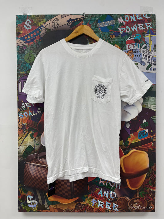 Chrome Hearts Horsehoe Logo Tee White  Used Medium N/A