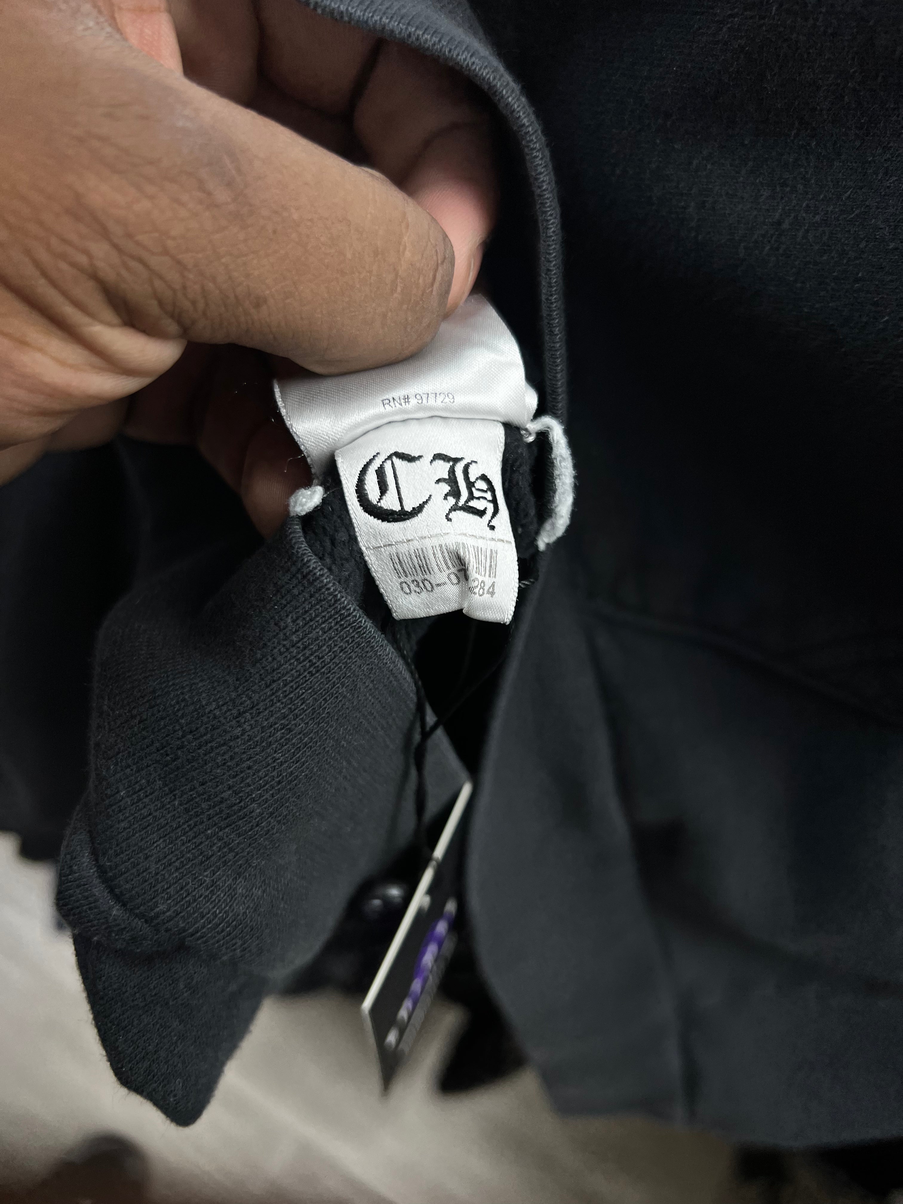 Chrome Hearts Vertical Logo Black Zip Up