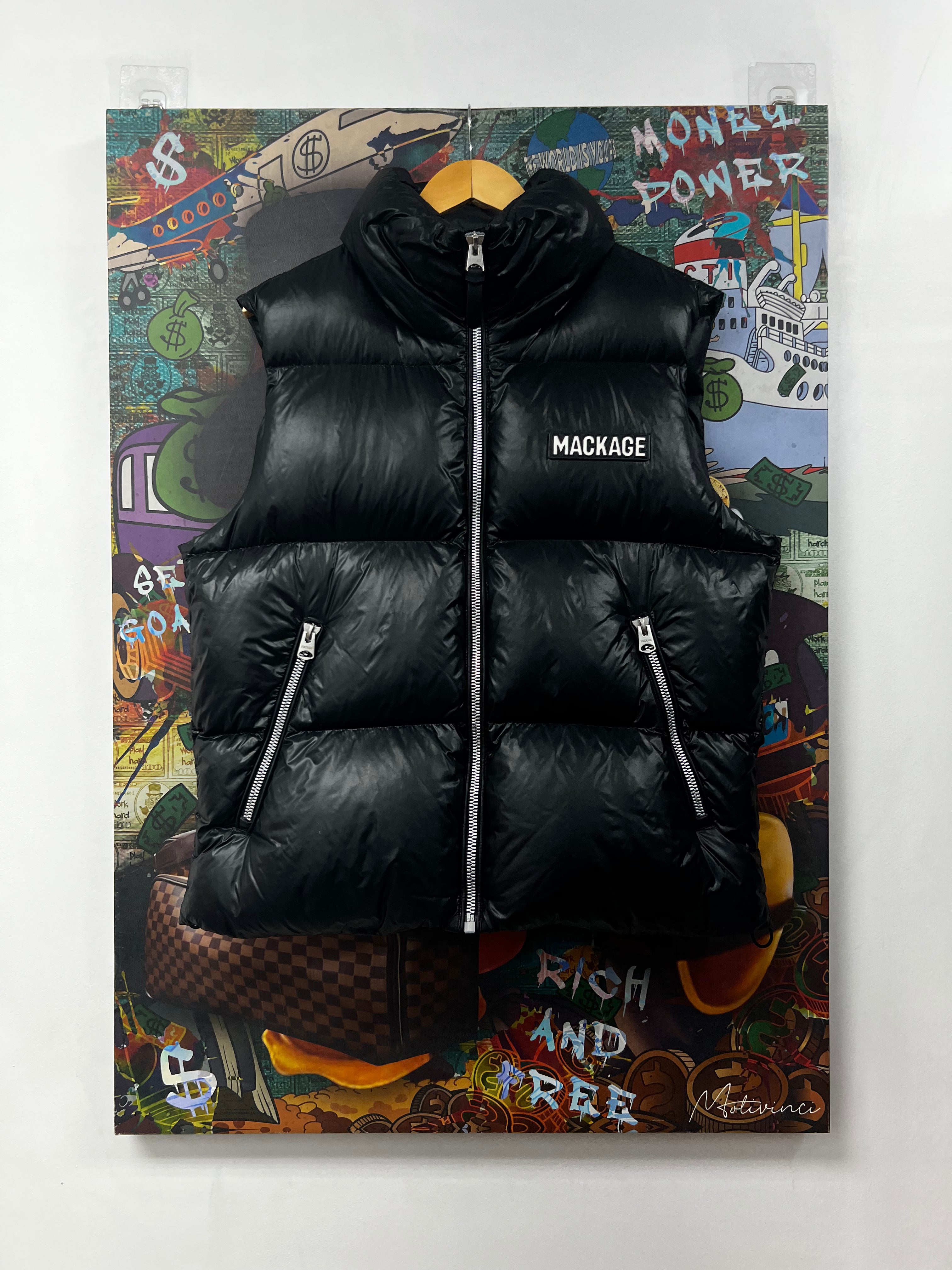 Mackage Black Logo (Repaired) Puffer Vest