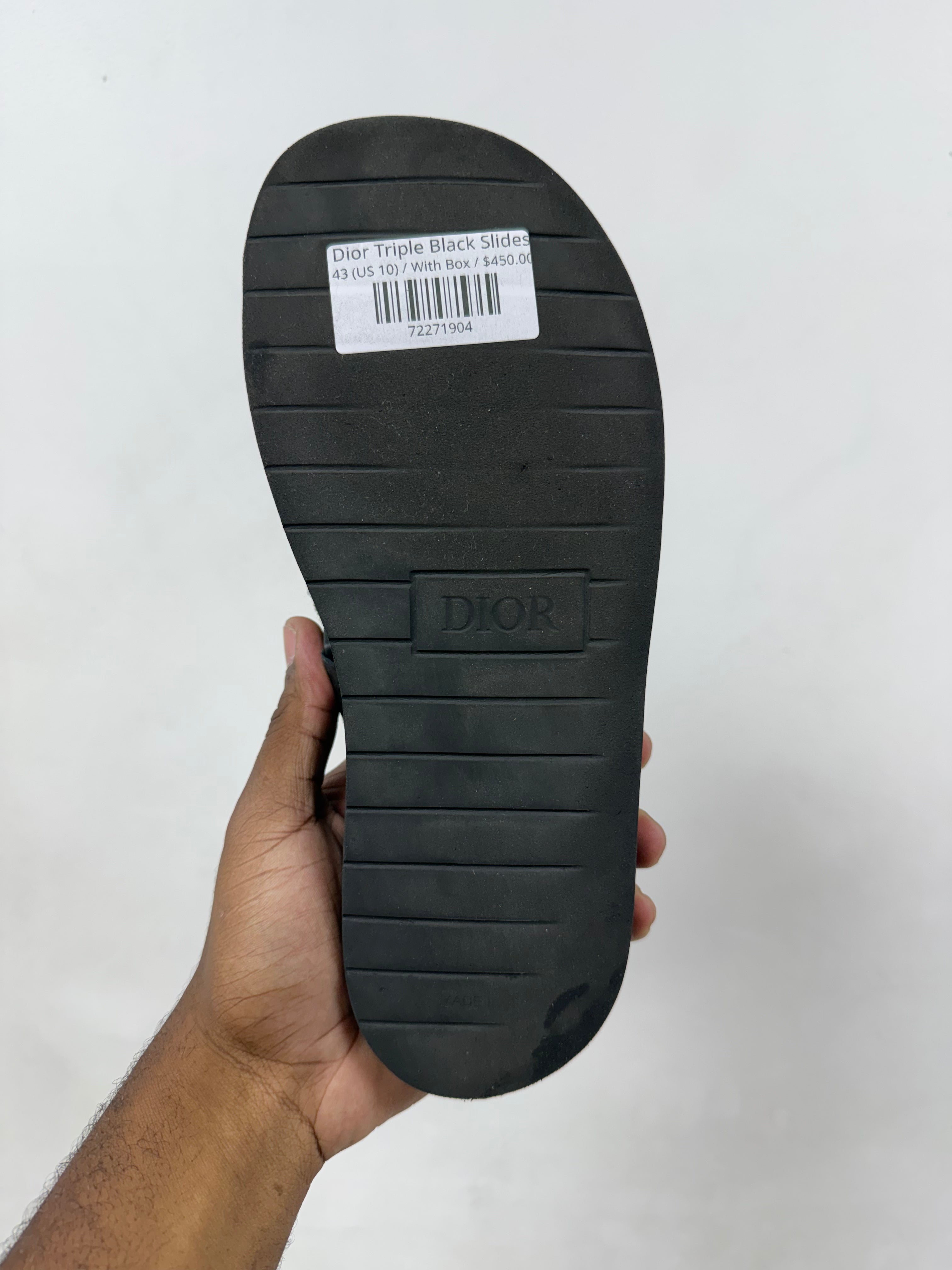 Dior Triple Black Slides