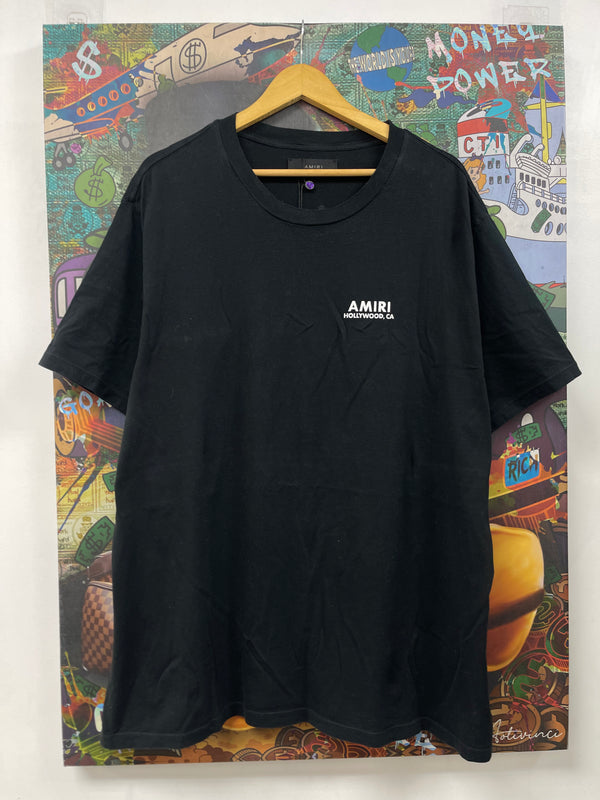 Amiri Black Hollywood Bones Tee