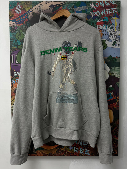 Denim Tears 1948 Hoodie Grey Used XXL N/A