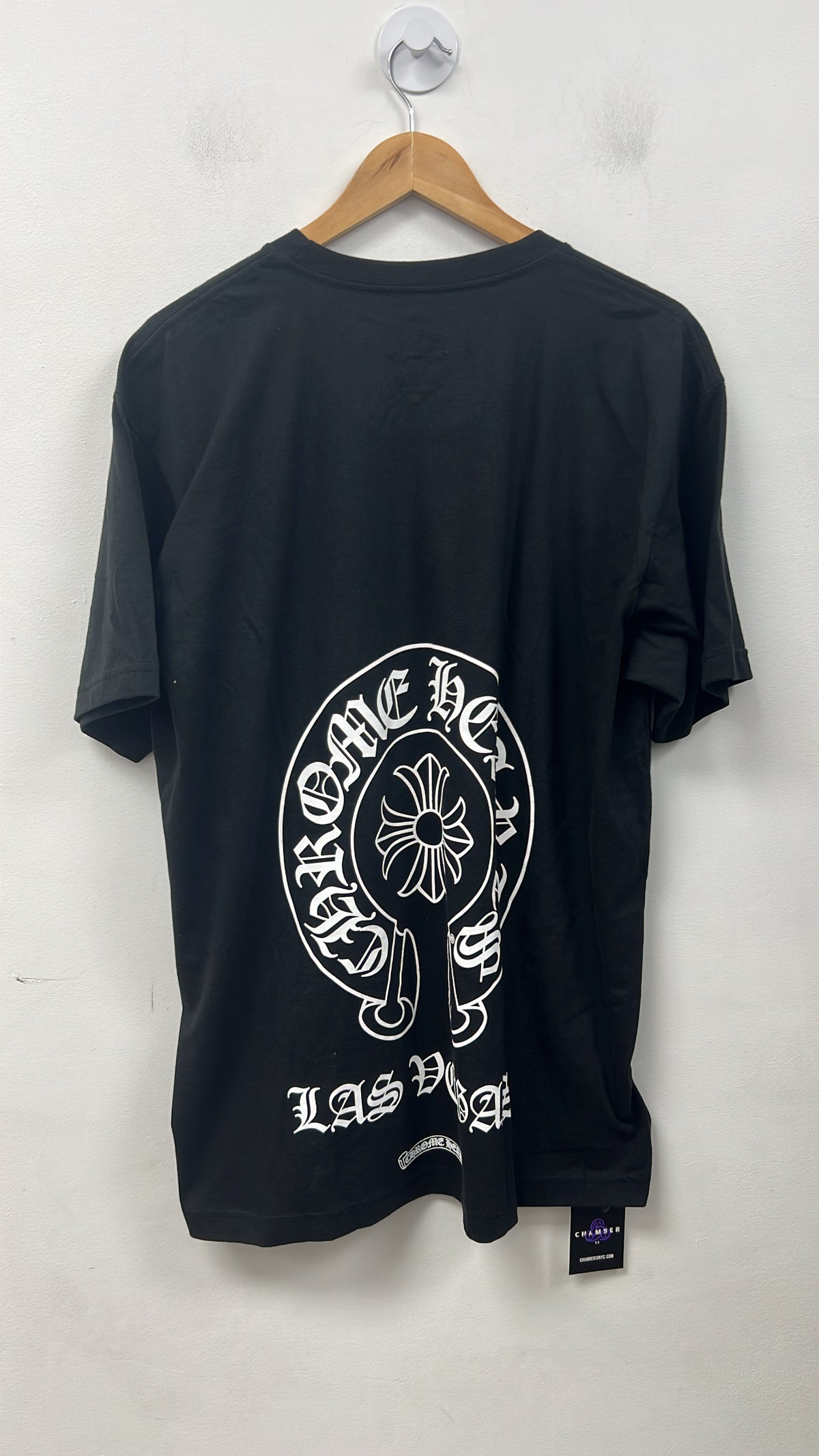 Chrome  Hearts Horseshoe Las Veagas Black Tee