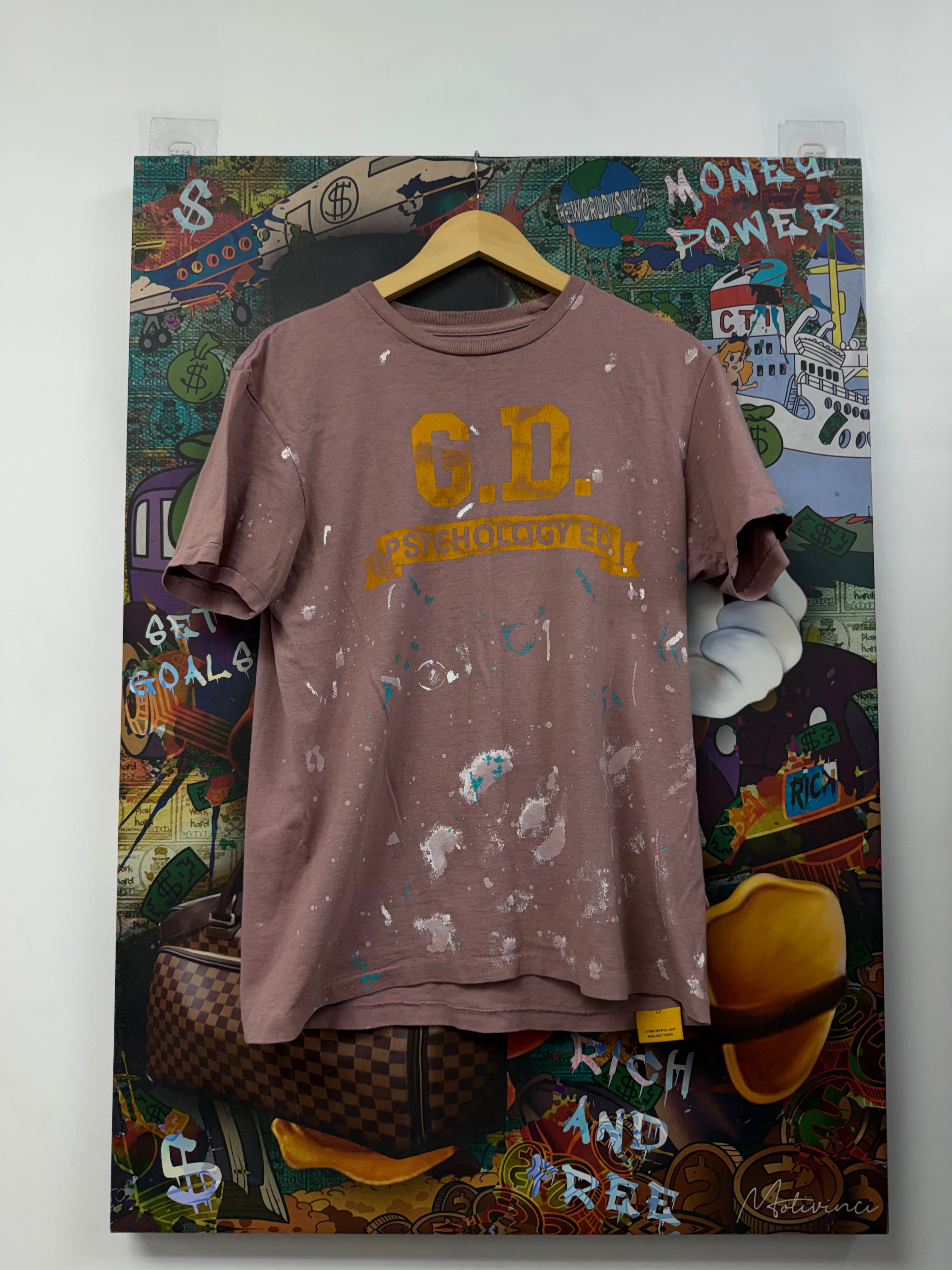 Gallery Dept Blush Pink GD Paint Splatter Tee