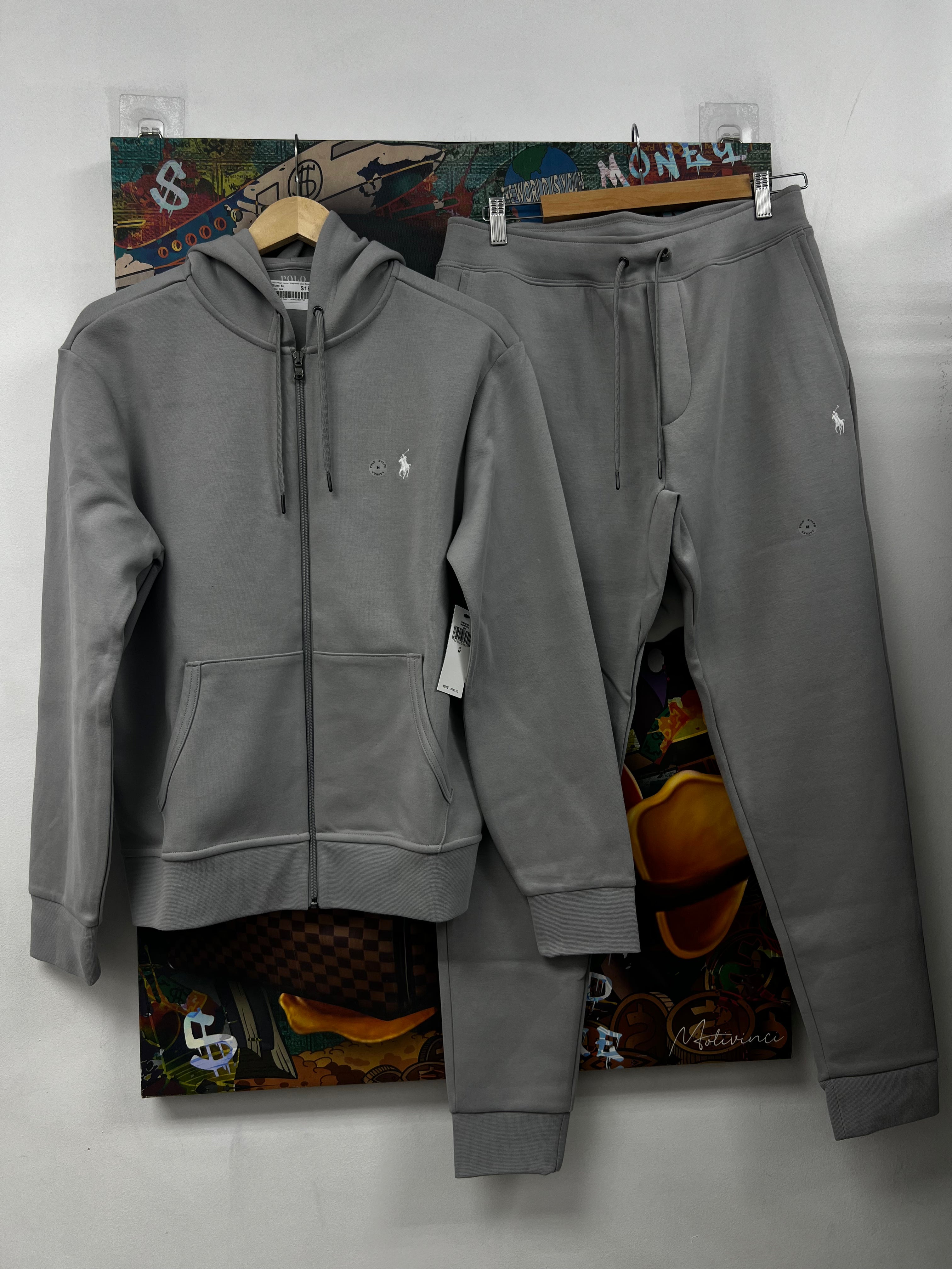 Polo Ralph Lauren Grey White Logo Sweatsuit