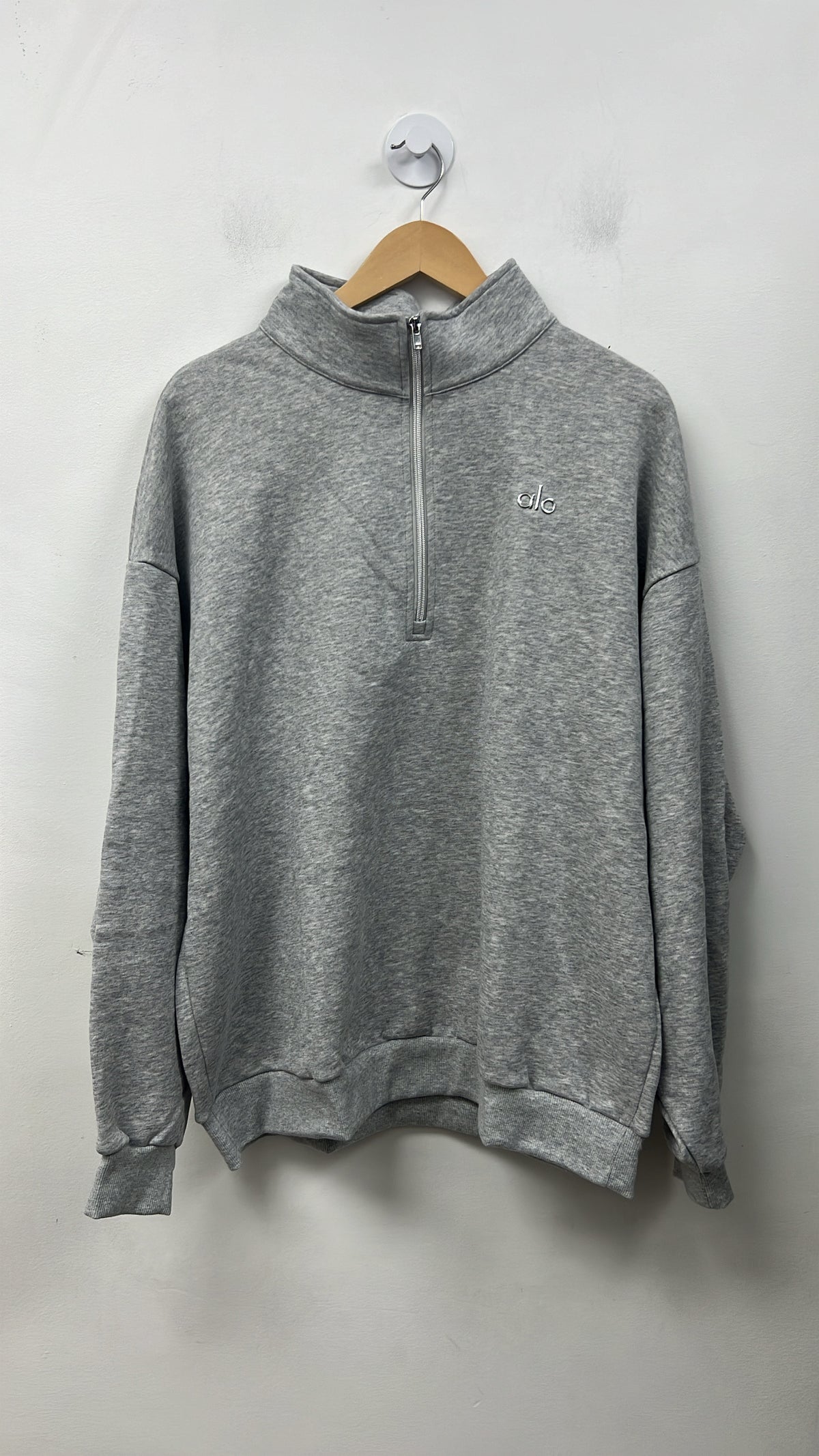 ALO Quarter Zip Grey Hoodie