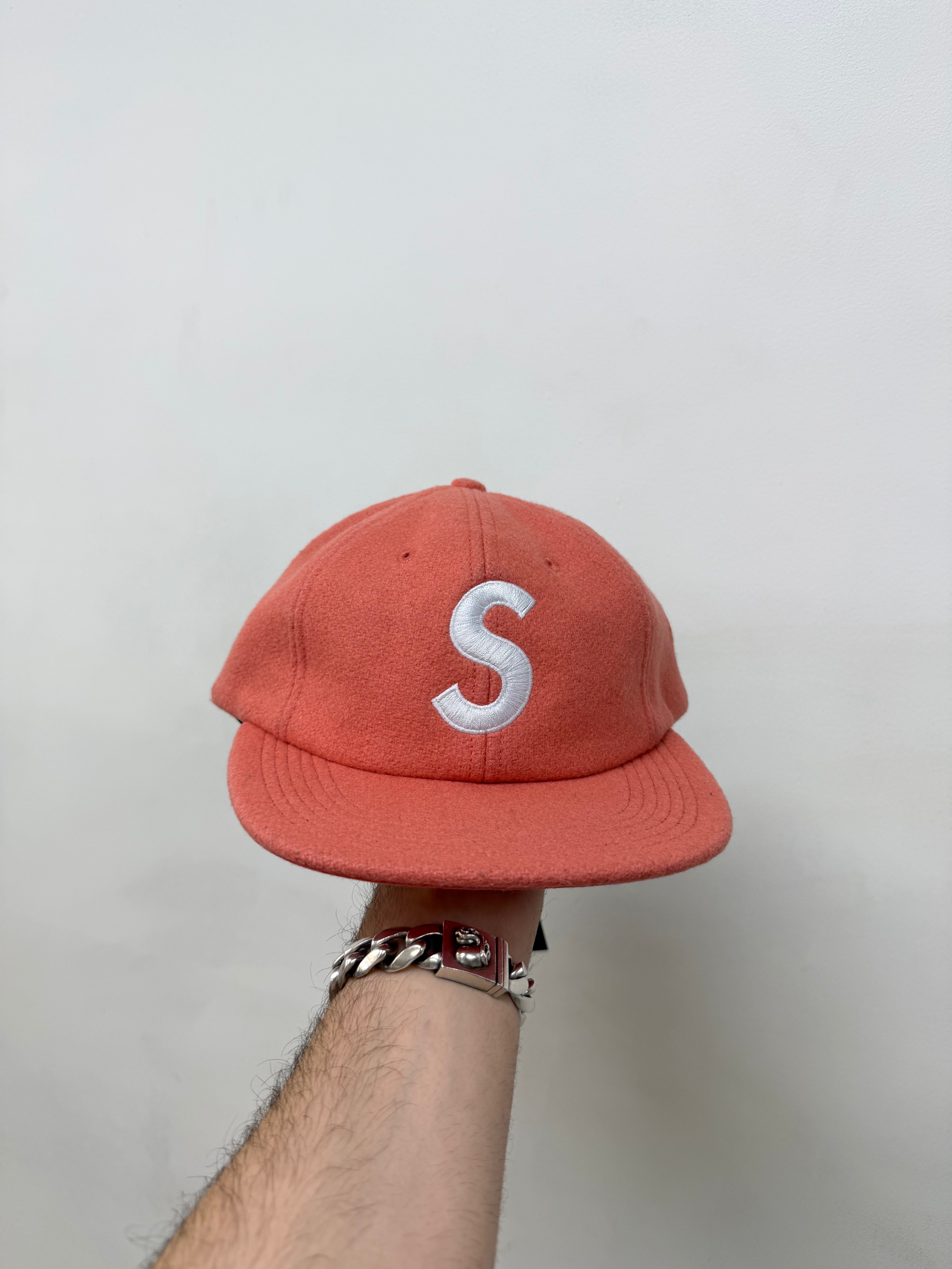 Supreme Peach S Logo Wool Cap