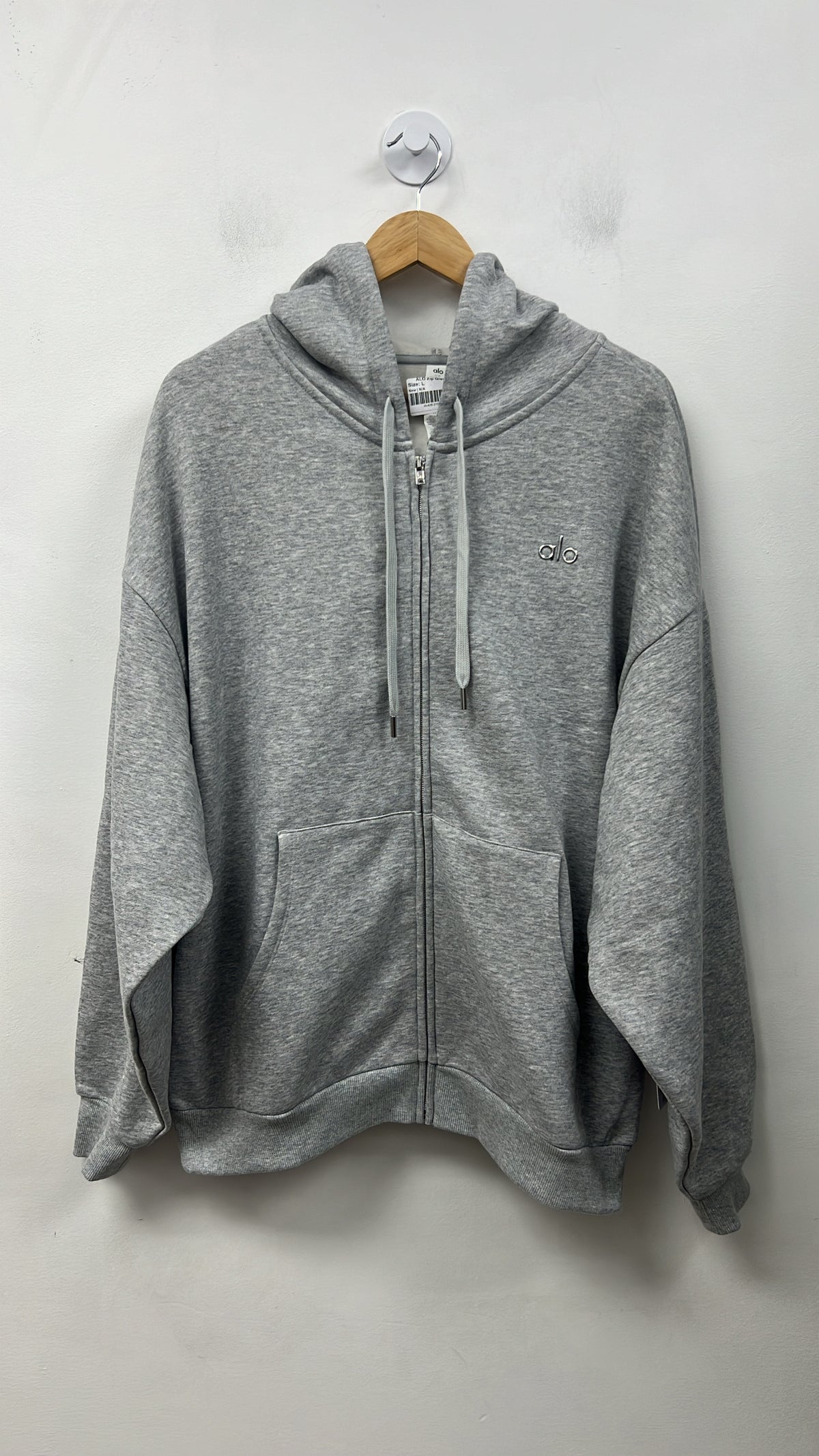 ALO Zip Grey Hoodie