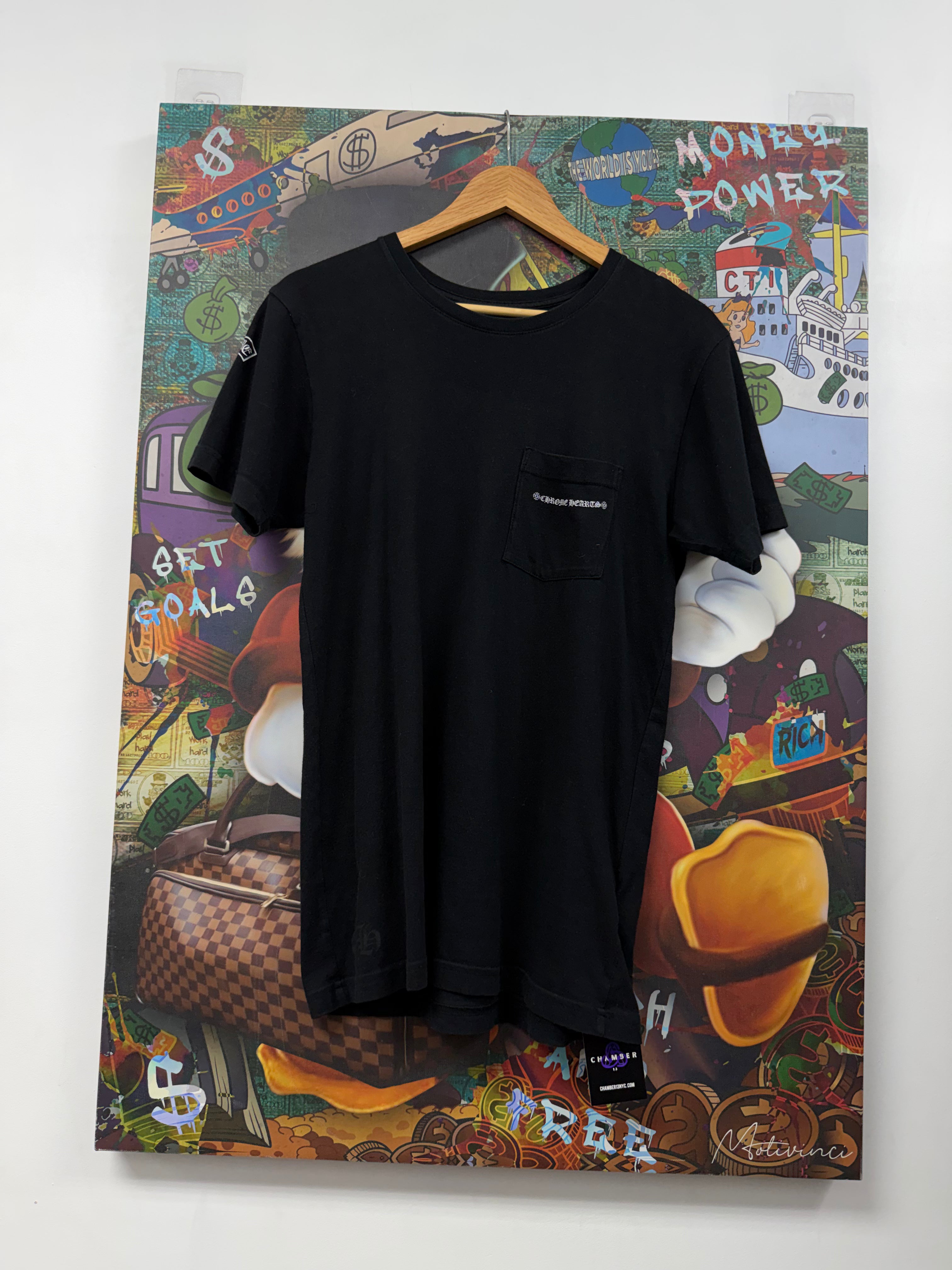 Chrome  Hearts Black T-Bar Fuck You Tee