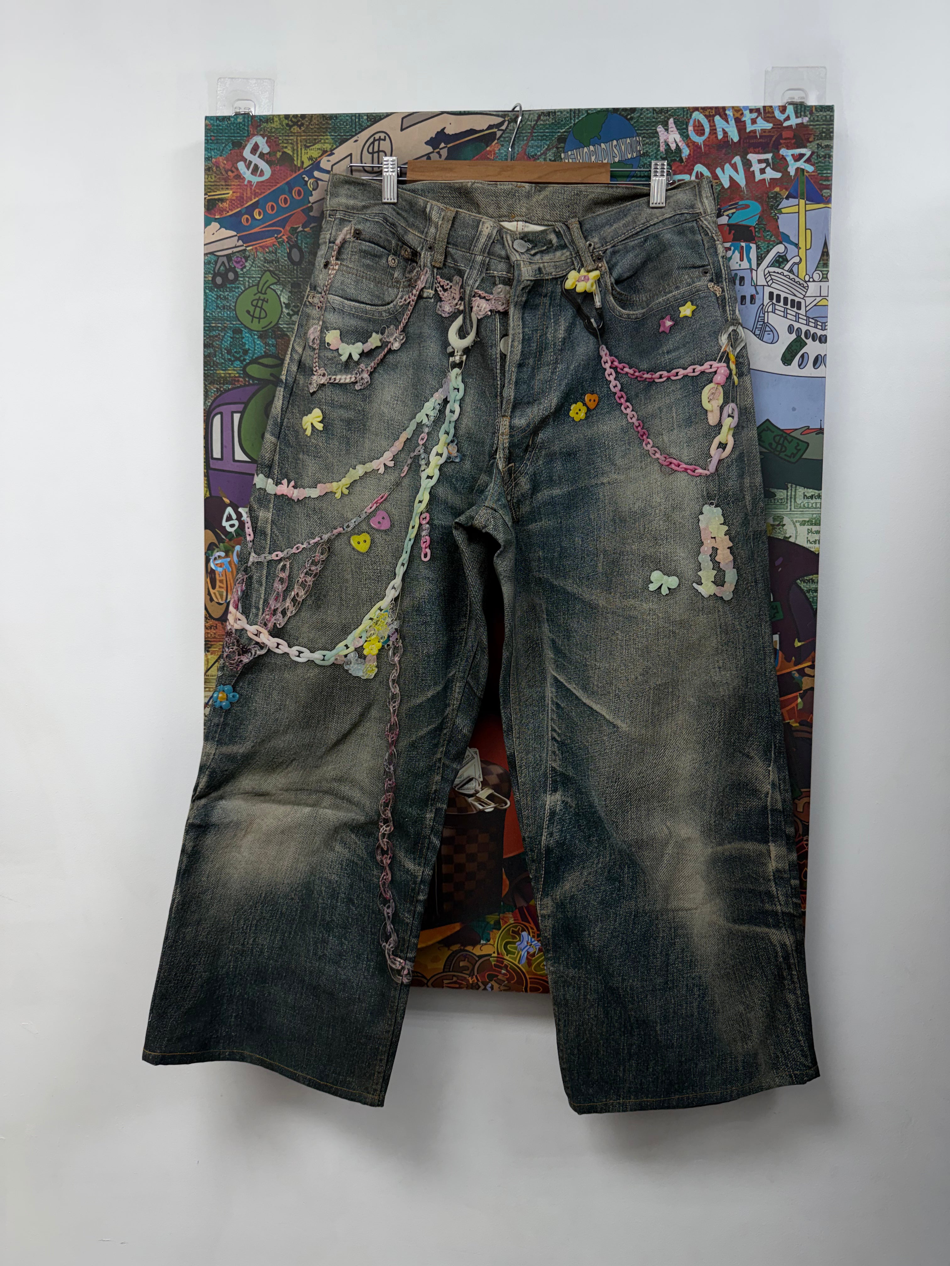 Acne Studios Lighy Wash Pink Tromp L'oeil 1981 (52) Jeans