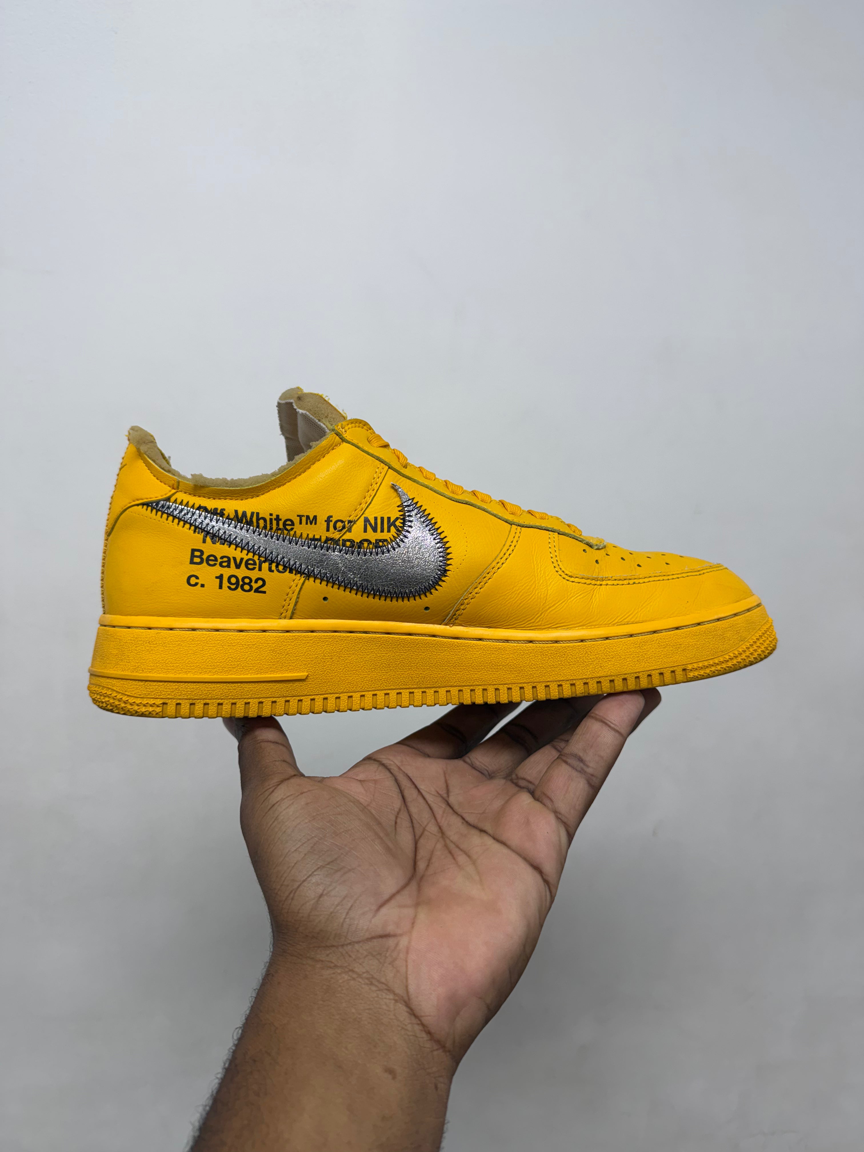 Off White Rubber Dunk UNC Sneakers