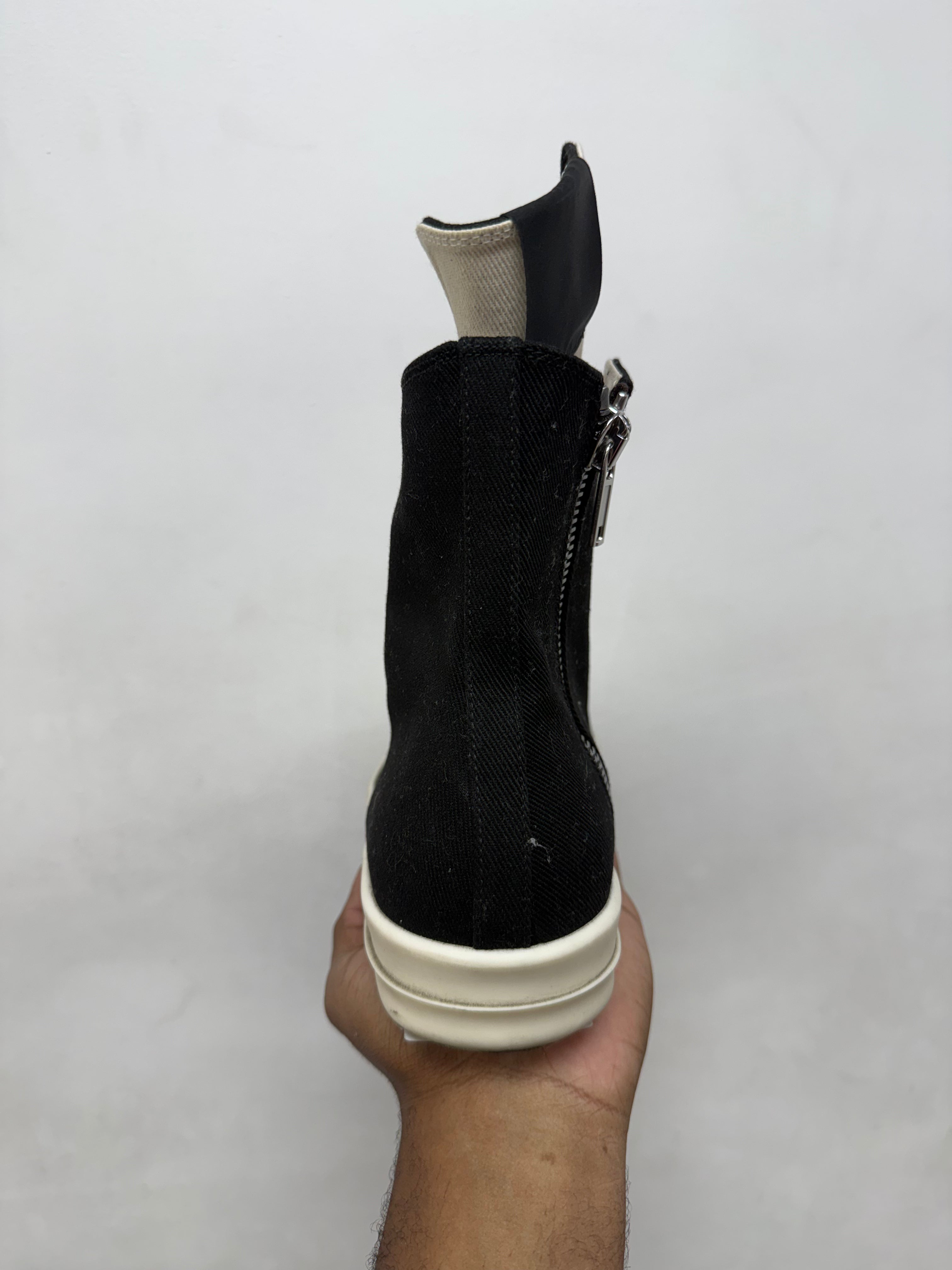 Rick Owens Black Hollywood DRKSHDW Hi Sneakers