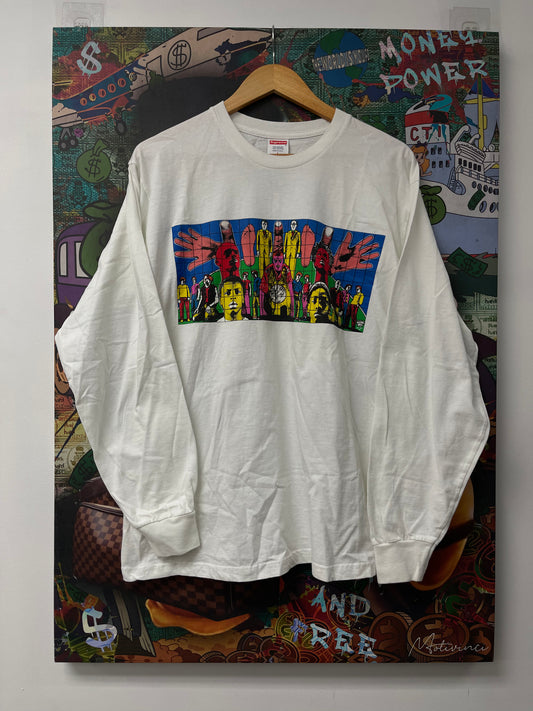 Supreme Gilbert and Geroge White LS  New