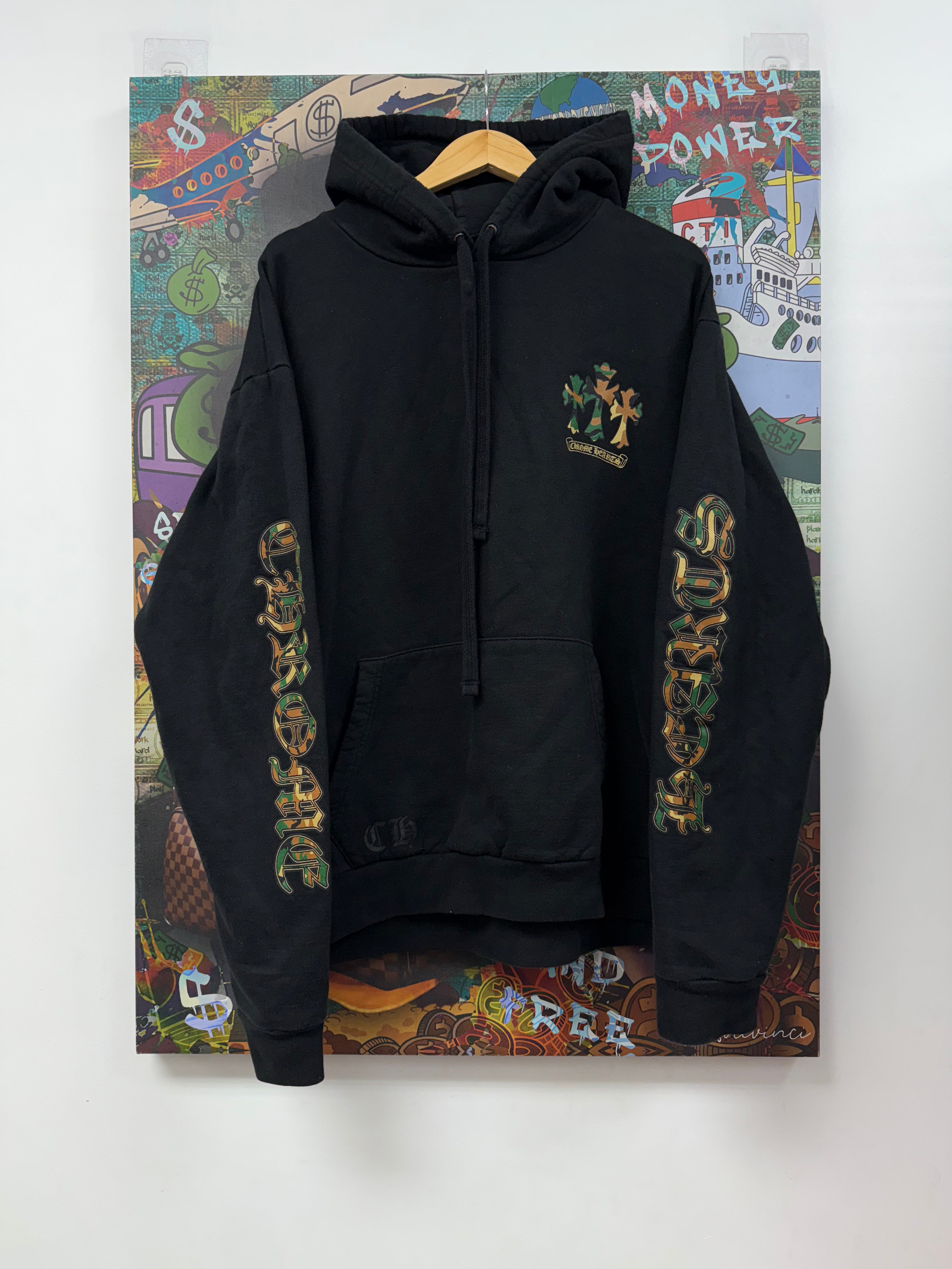 Chrome Hearts Black Camo King Taco Pullover Hoodie