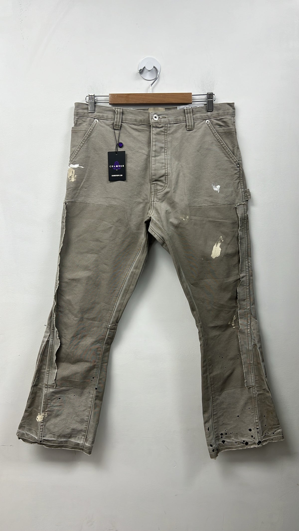 Gallery Dept Grey Paint Splatter Jeans
