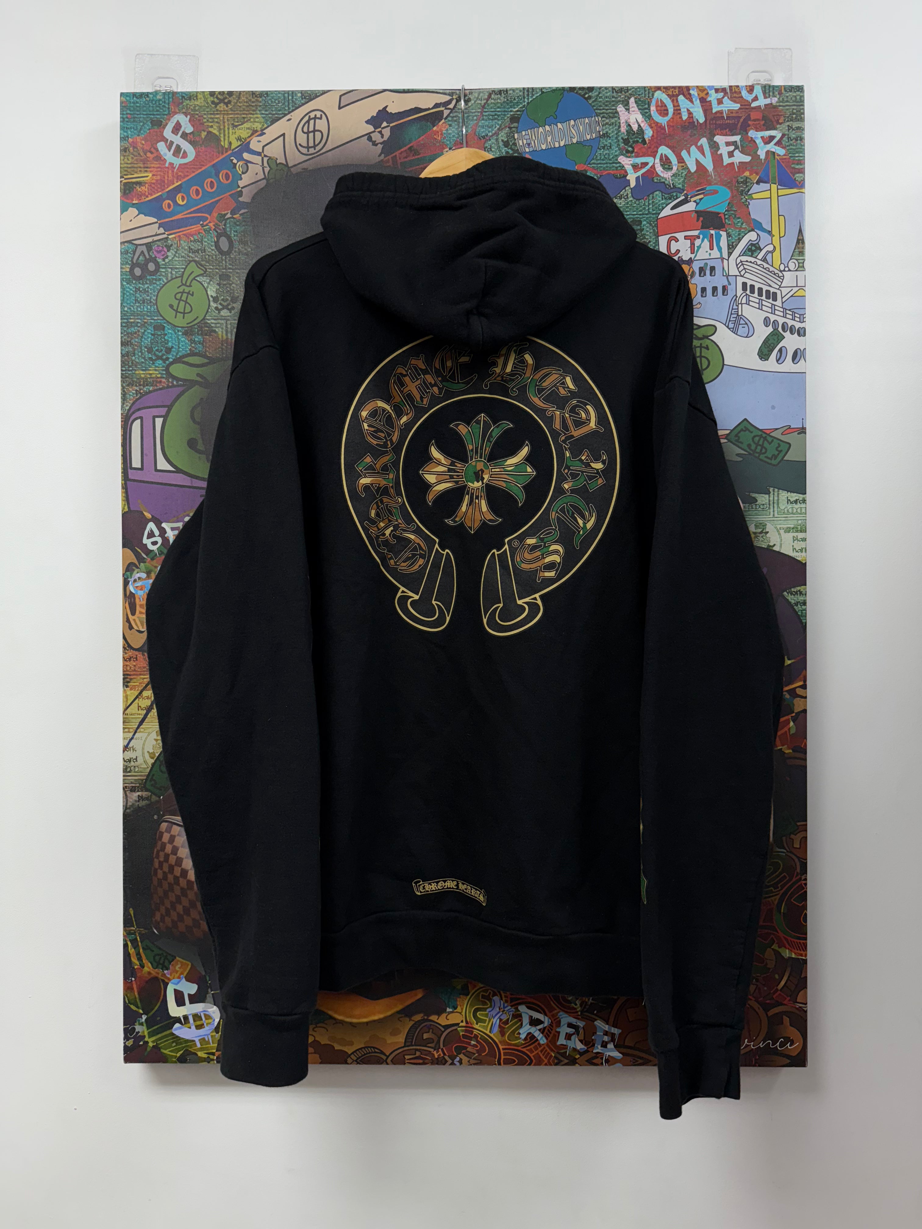 Chrome Hearts Black Camo King Taco Pullover Hoodie