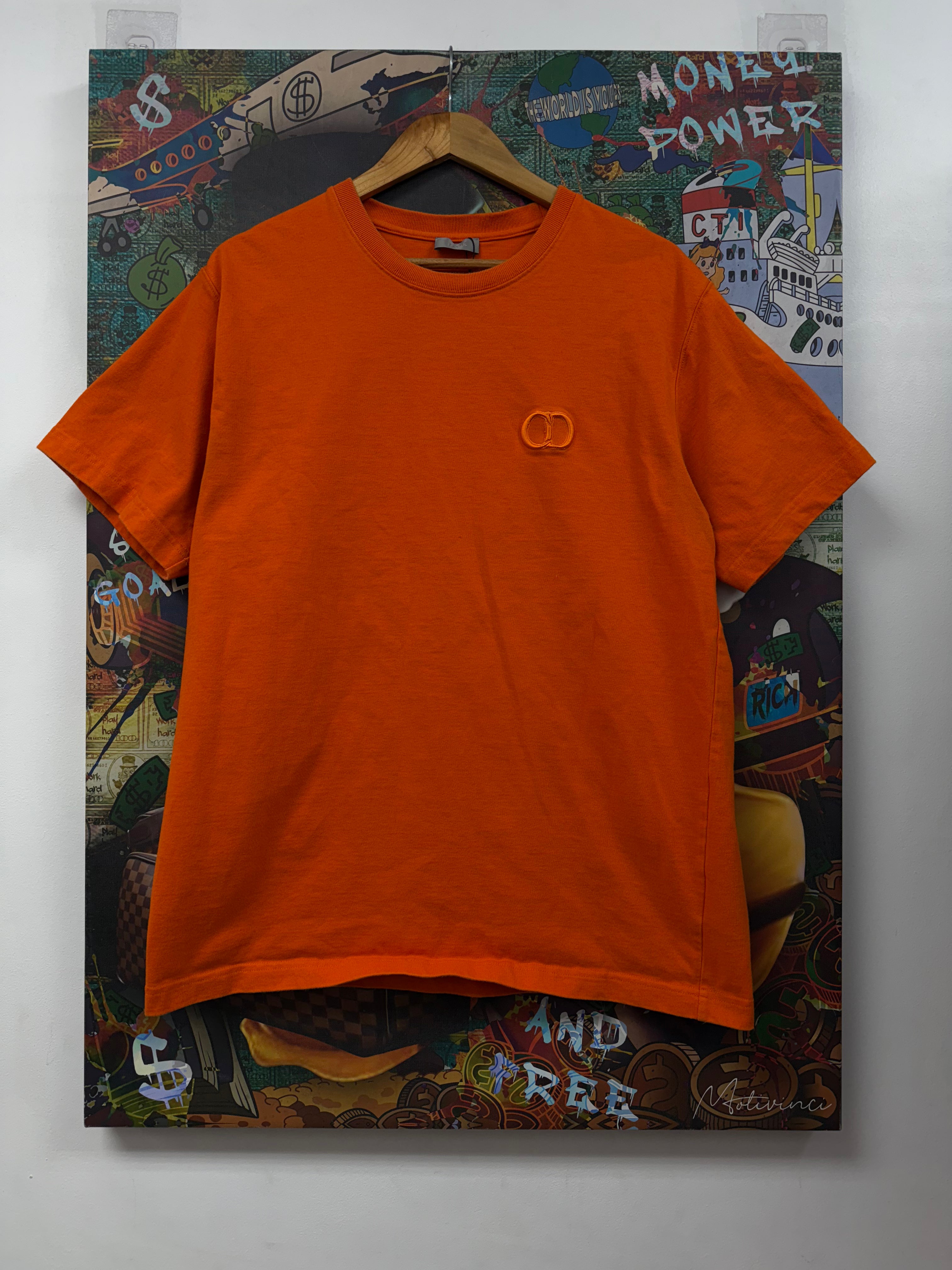 Dior Orange CD Logo Tee