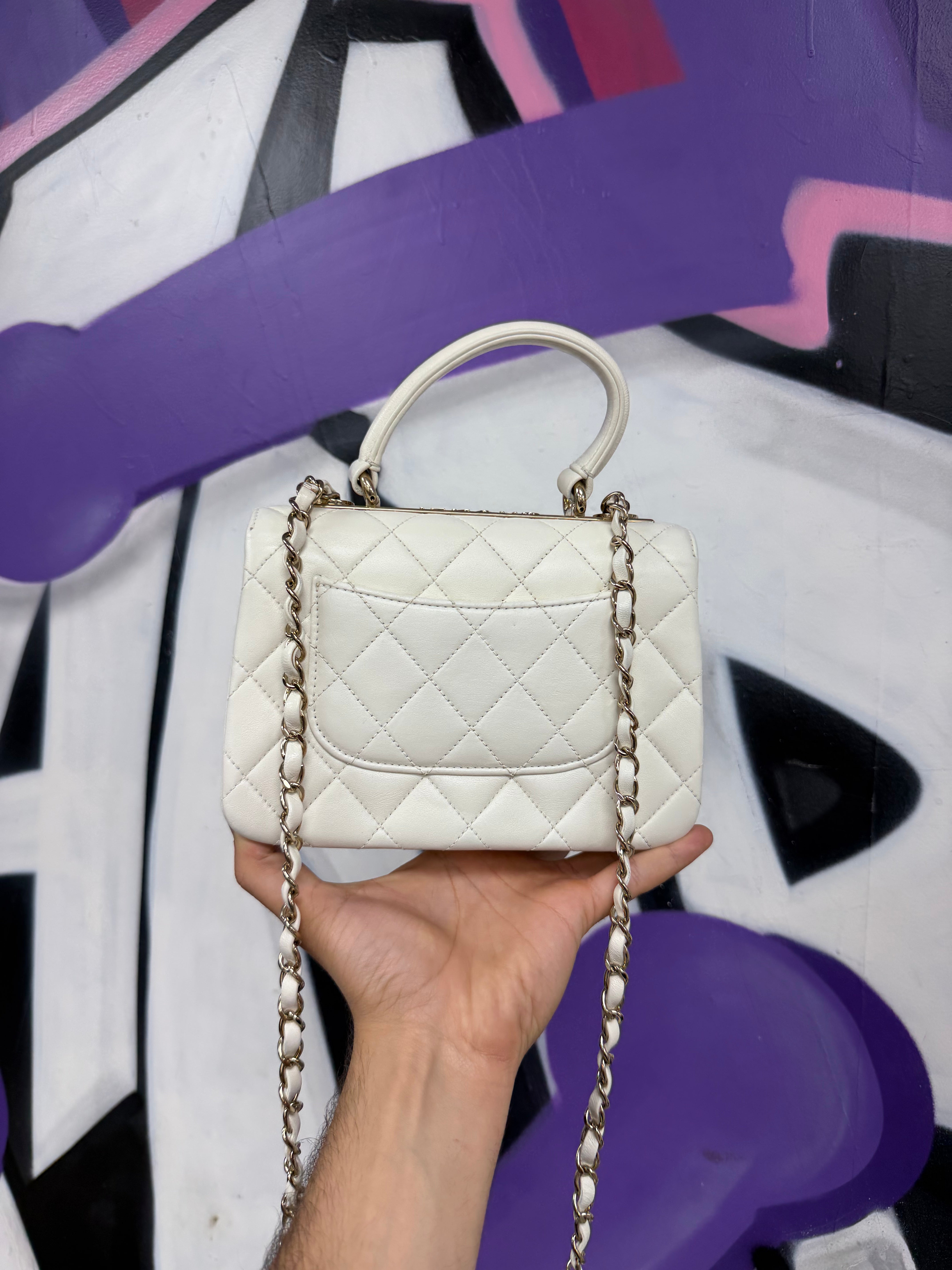 Chanel Cream Trendy CC Diamond (Mini) Bag