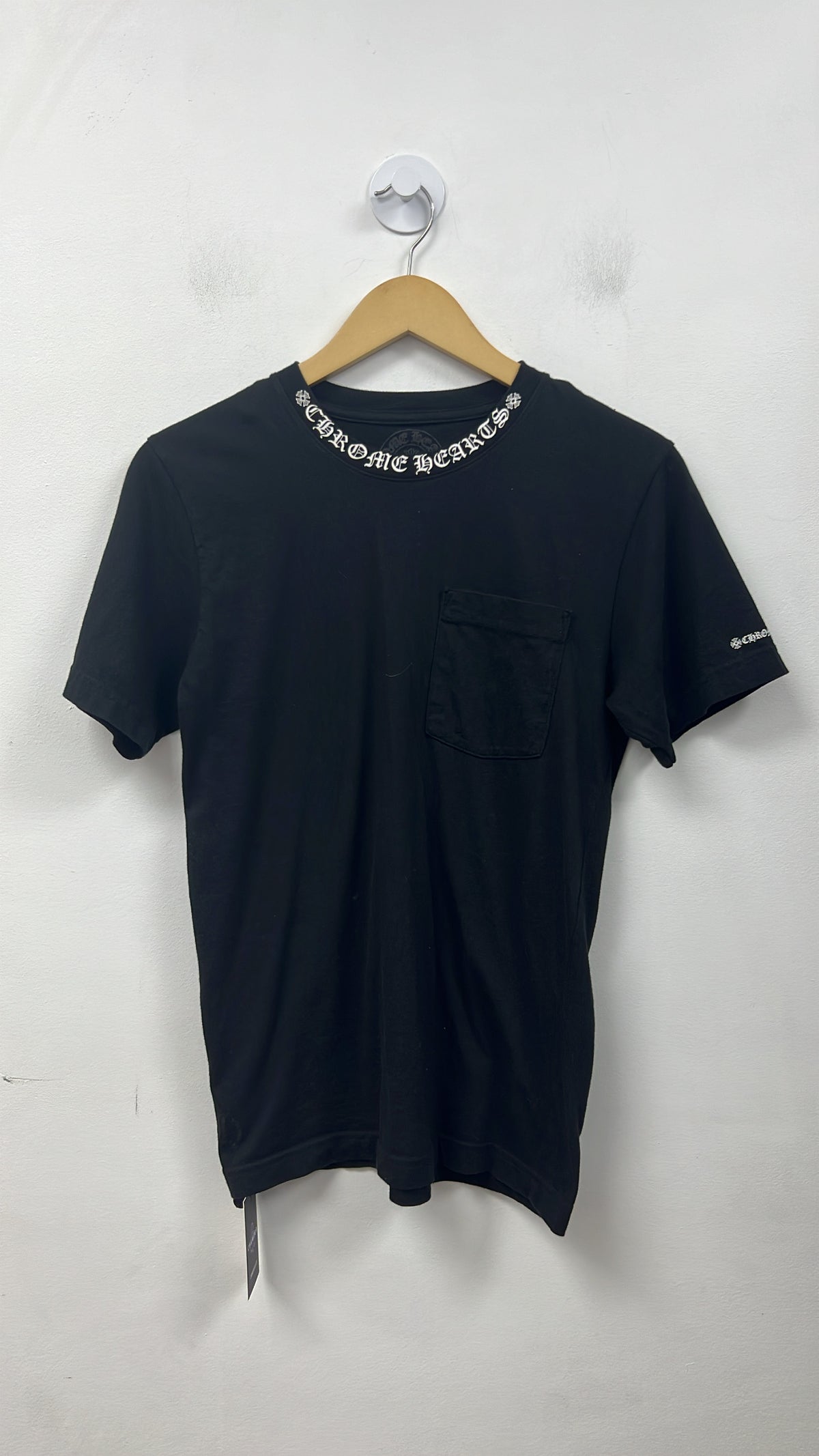 Chrome Hearts Black White Neck Logo Tee