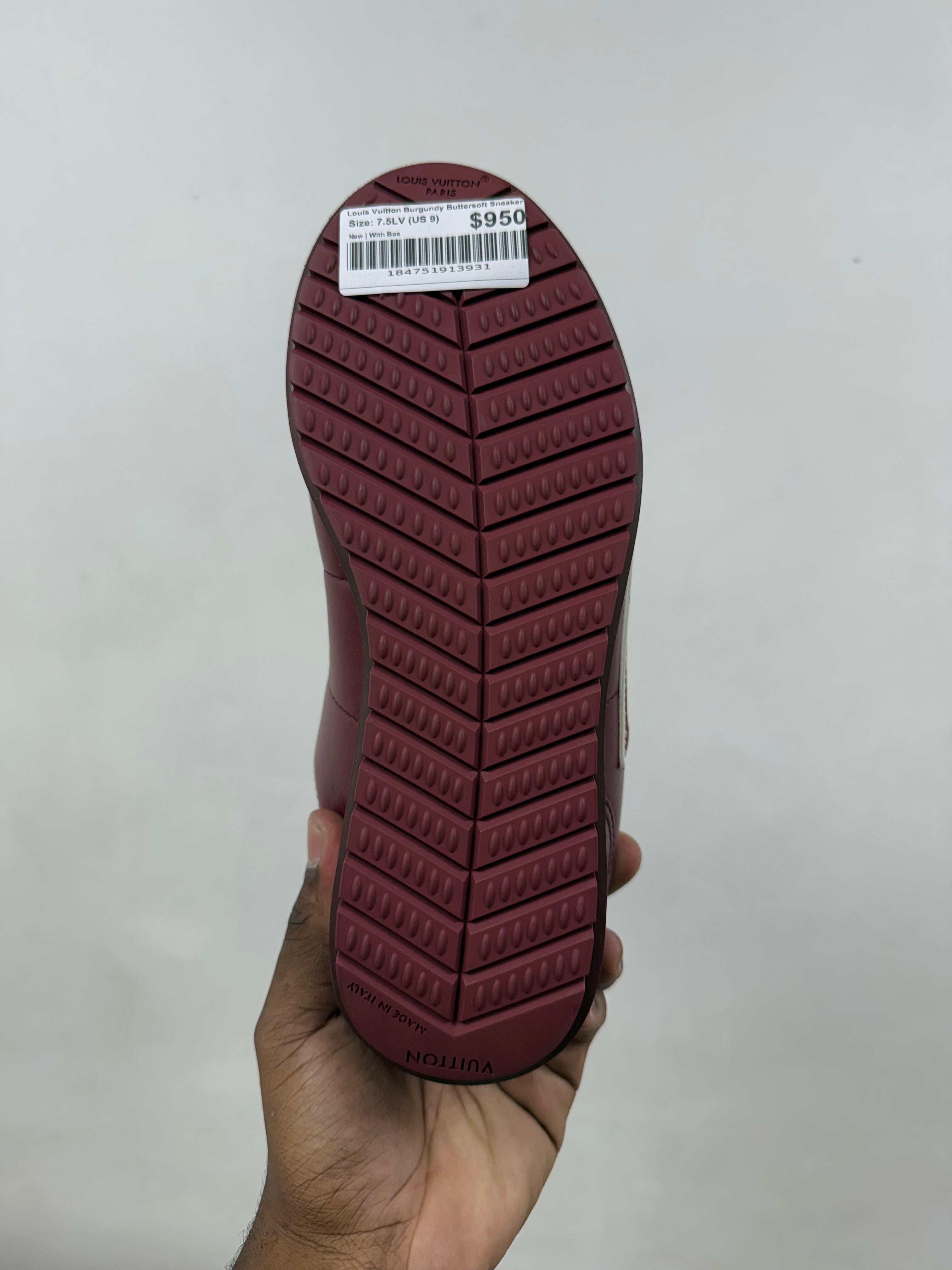 Louis Vuitton Burgundy Buttersoft Sneakers