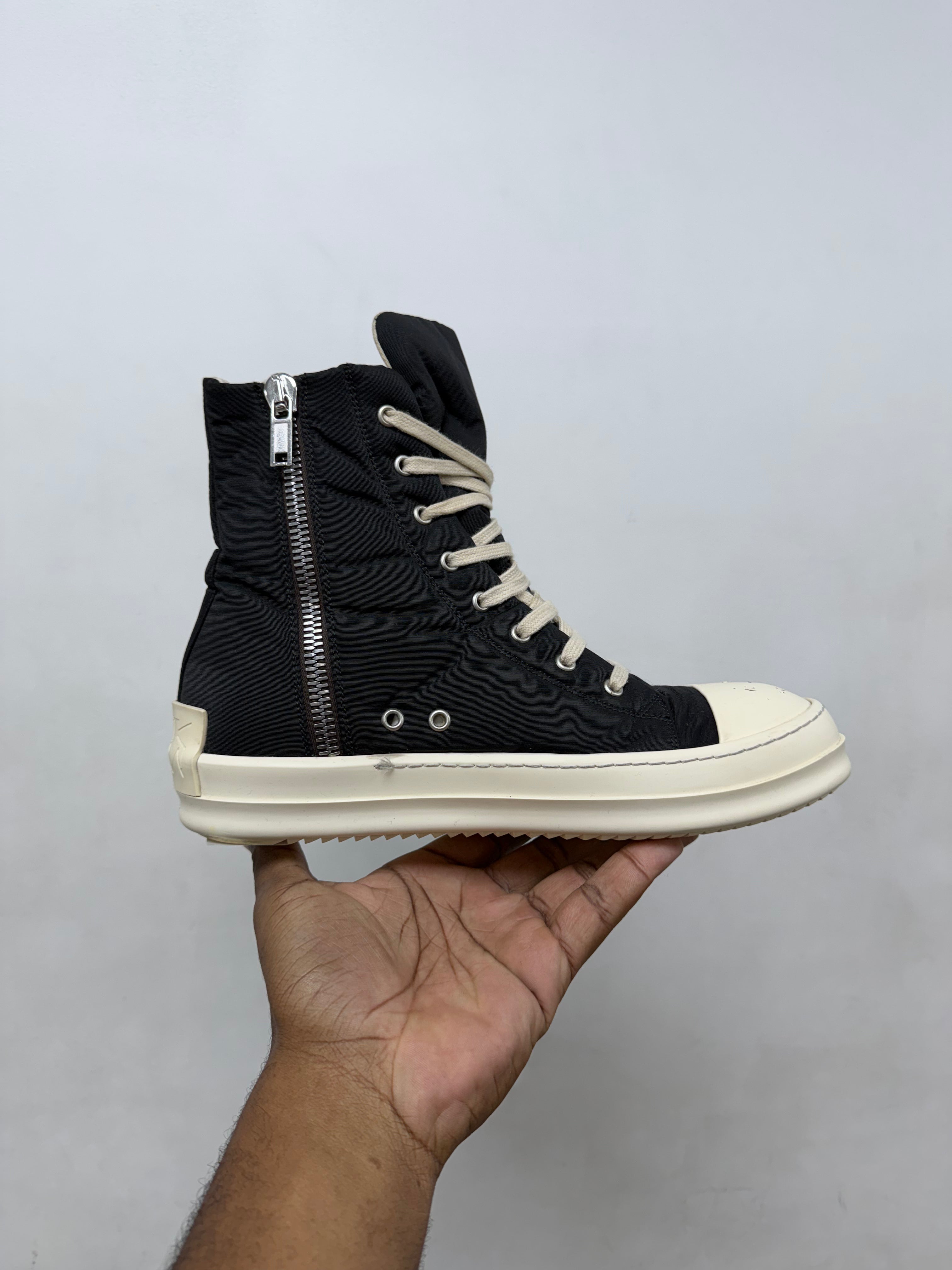 Rick Owens Black & Milk DRKSHDW Ramone High Sneakers