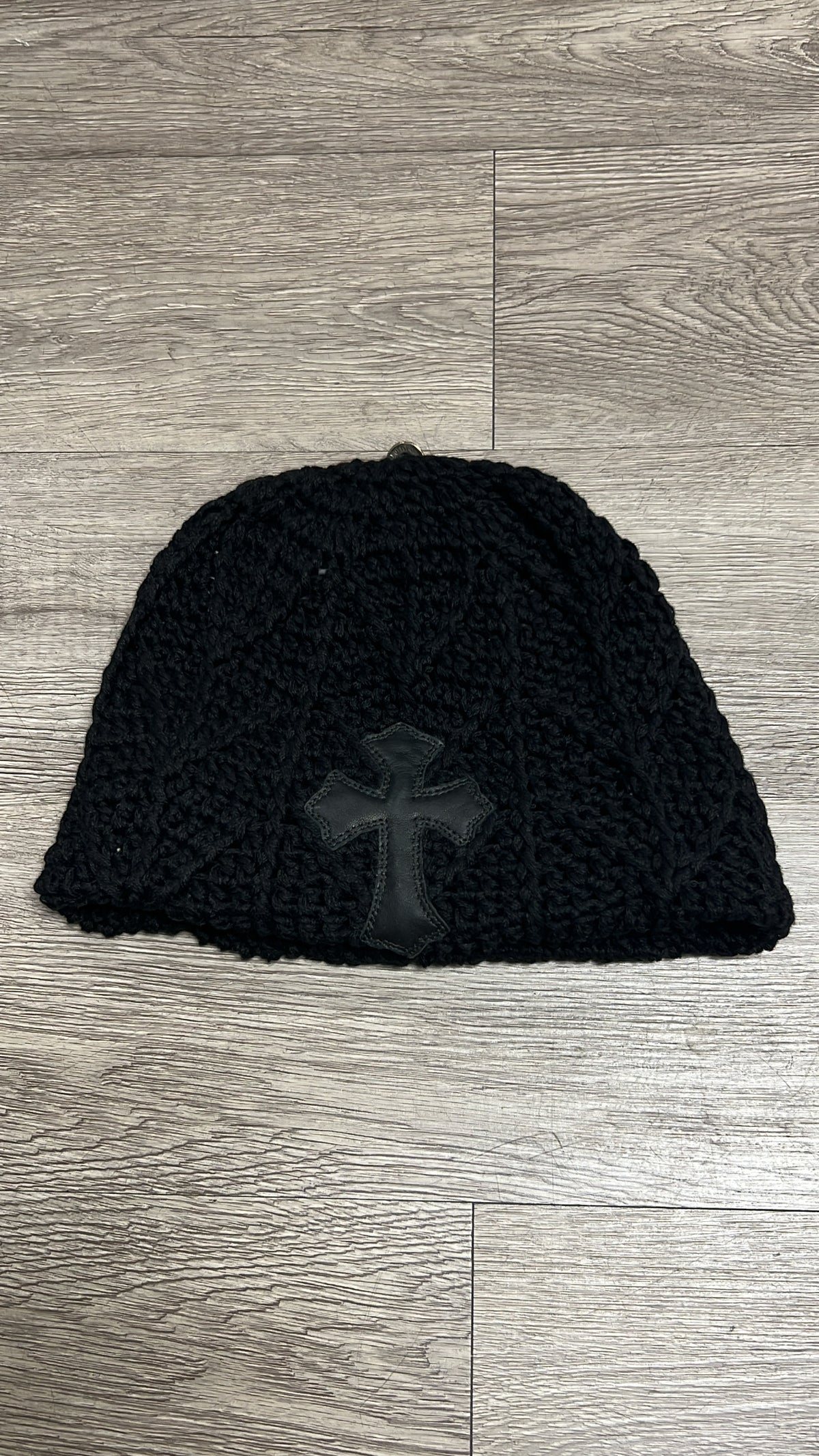 Chrome Hearts Black Patch Knitted Beanie