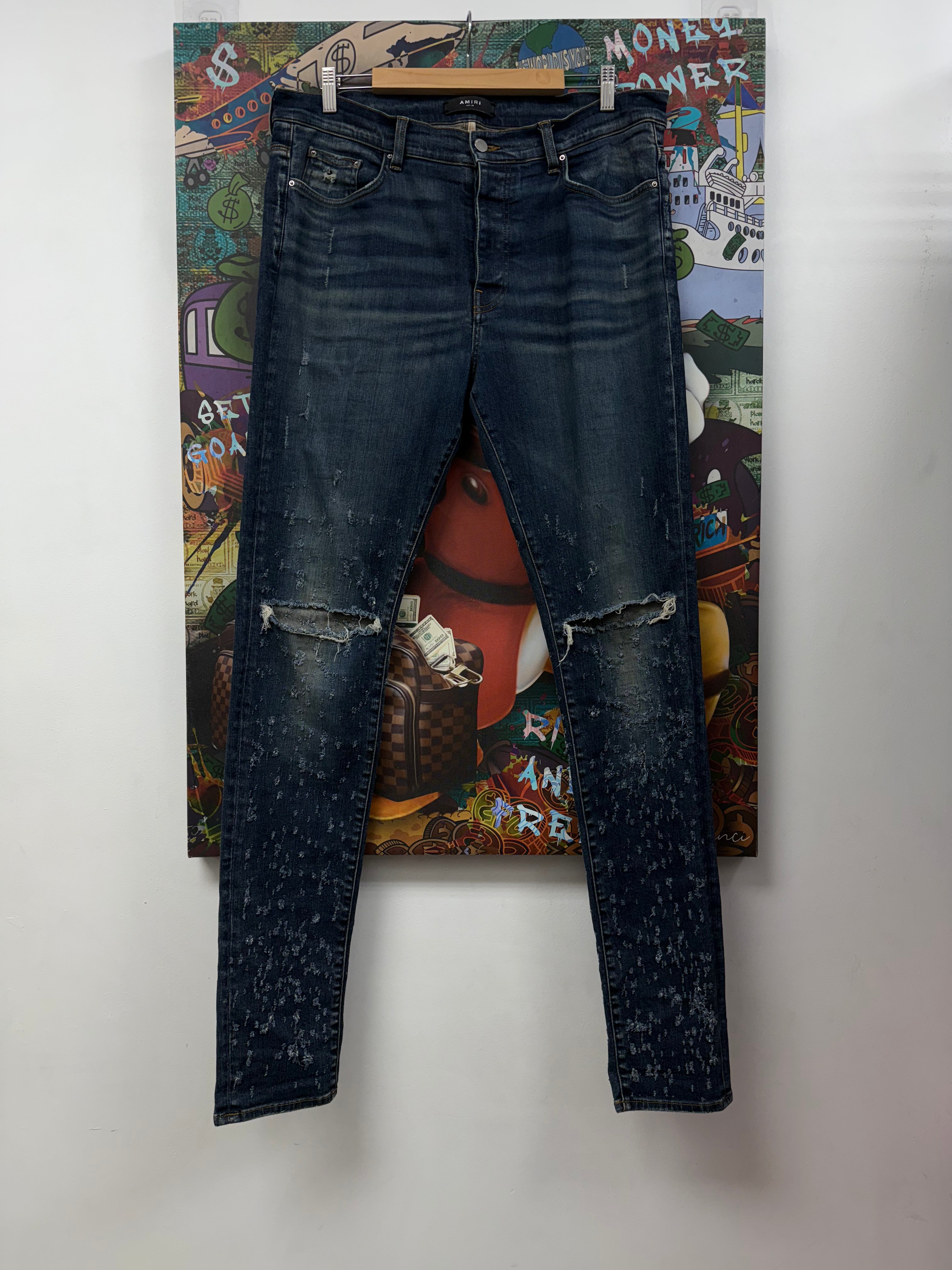 Amiri Deep Classic Shotgun Jeans