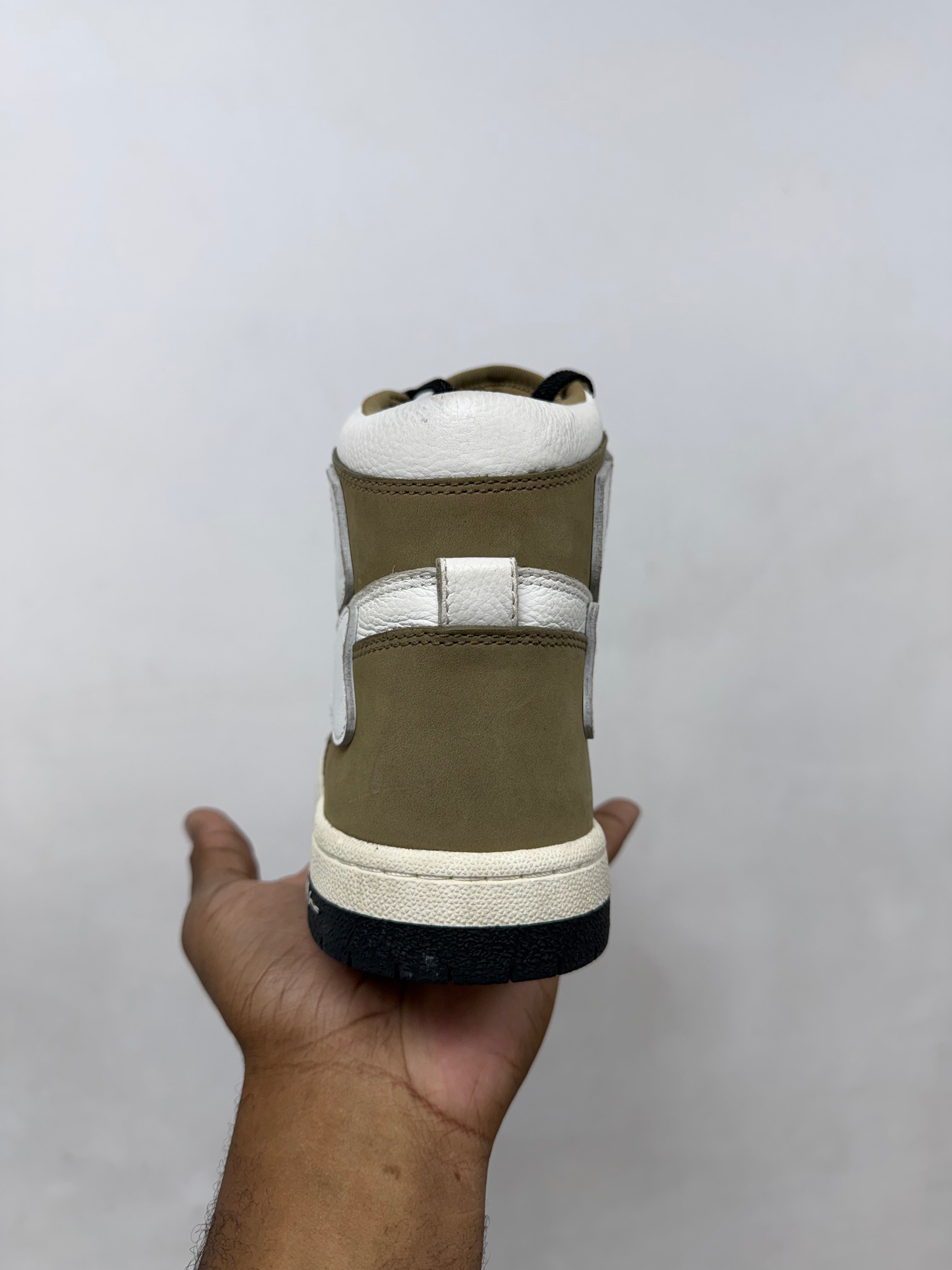 Amiri Tan White Skel High Sneakers