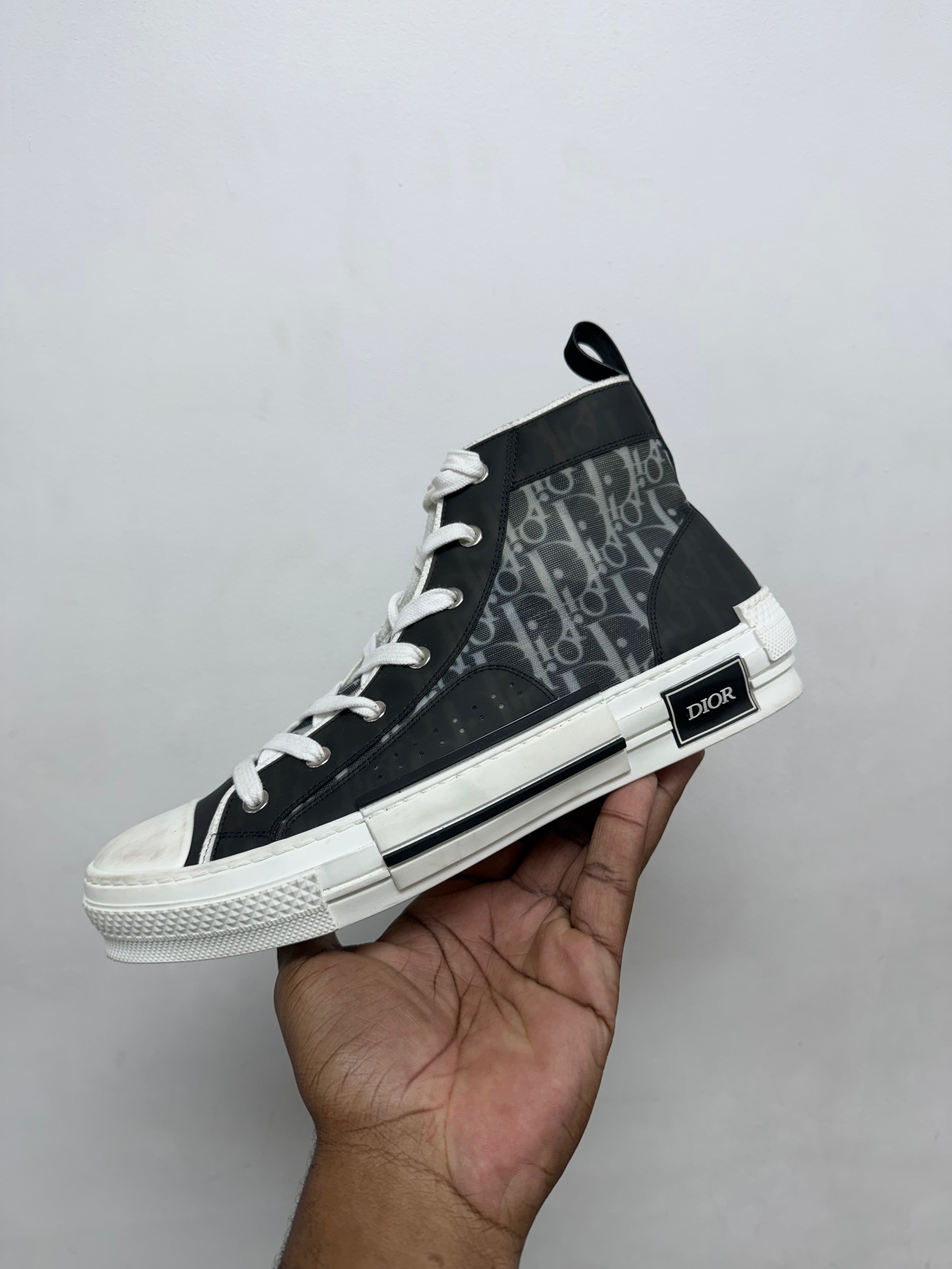 Dior B23 Black White Oblique Sneakers
