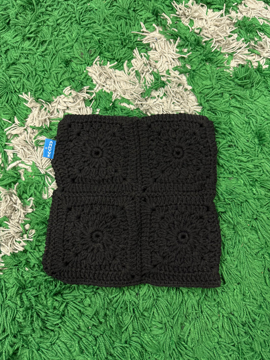 Arkyve Black Crochet Cat Hat