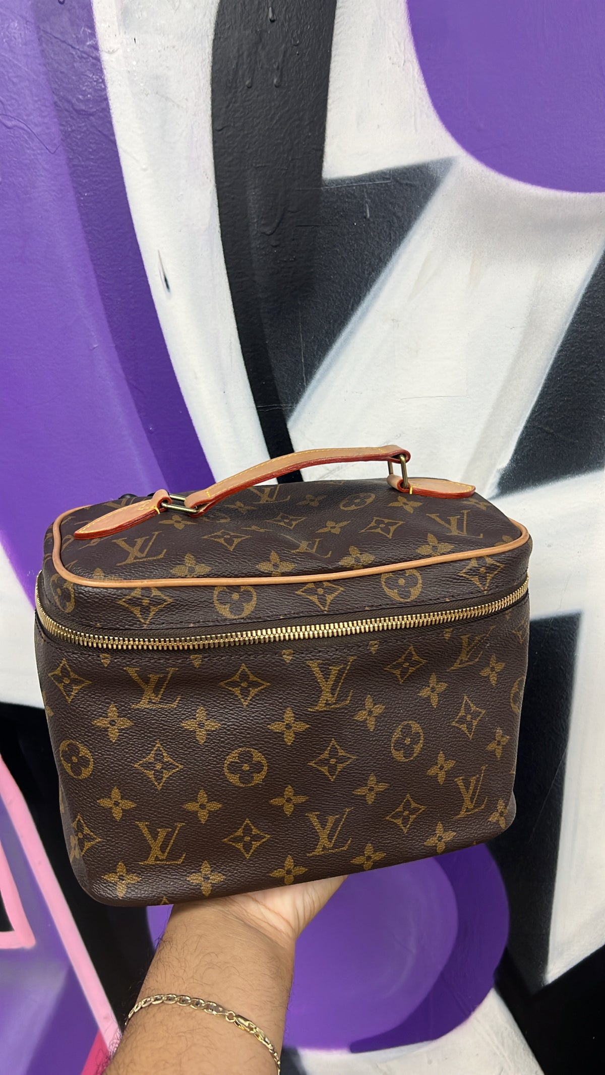 Louis Vuitton Brown Monogram Vanity Bag