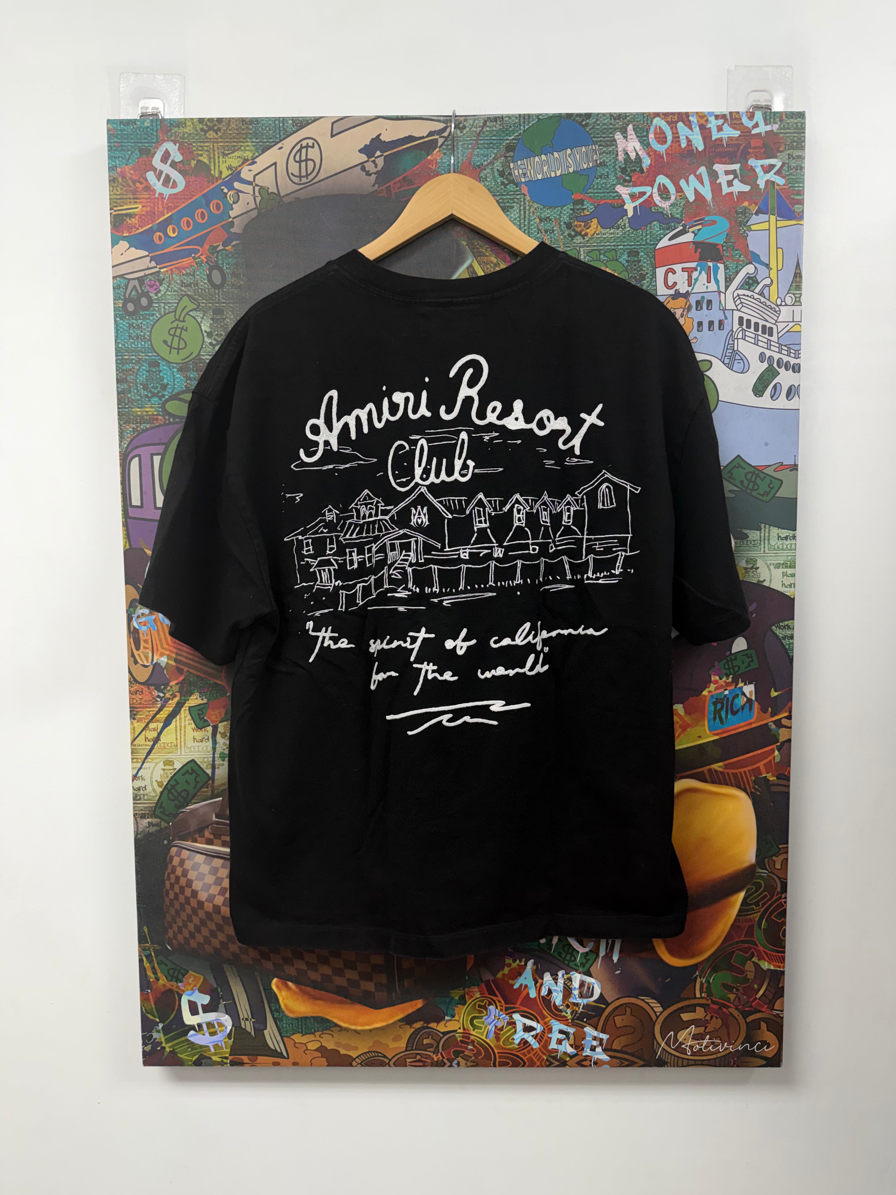 Amiri Black Resorts Club Tee