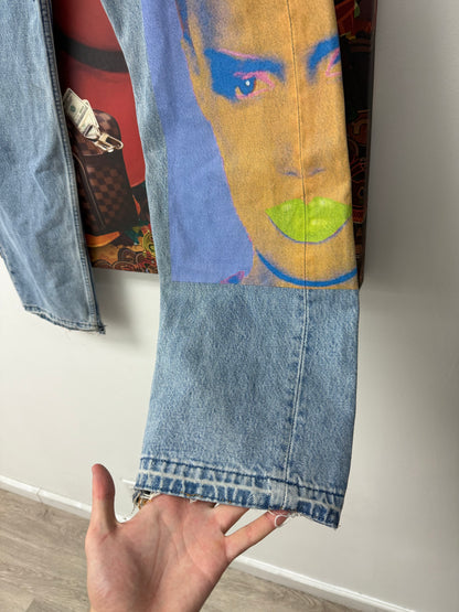 Better With Age Light Wash Andy Warhol Jeans  Used