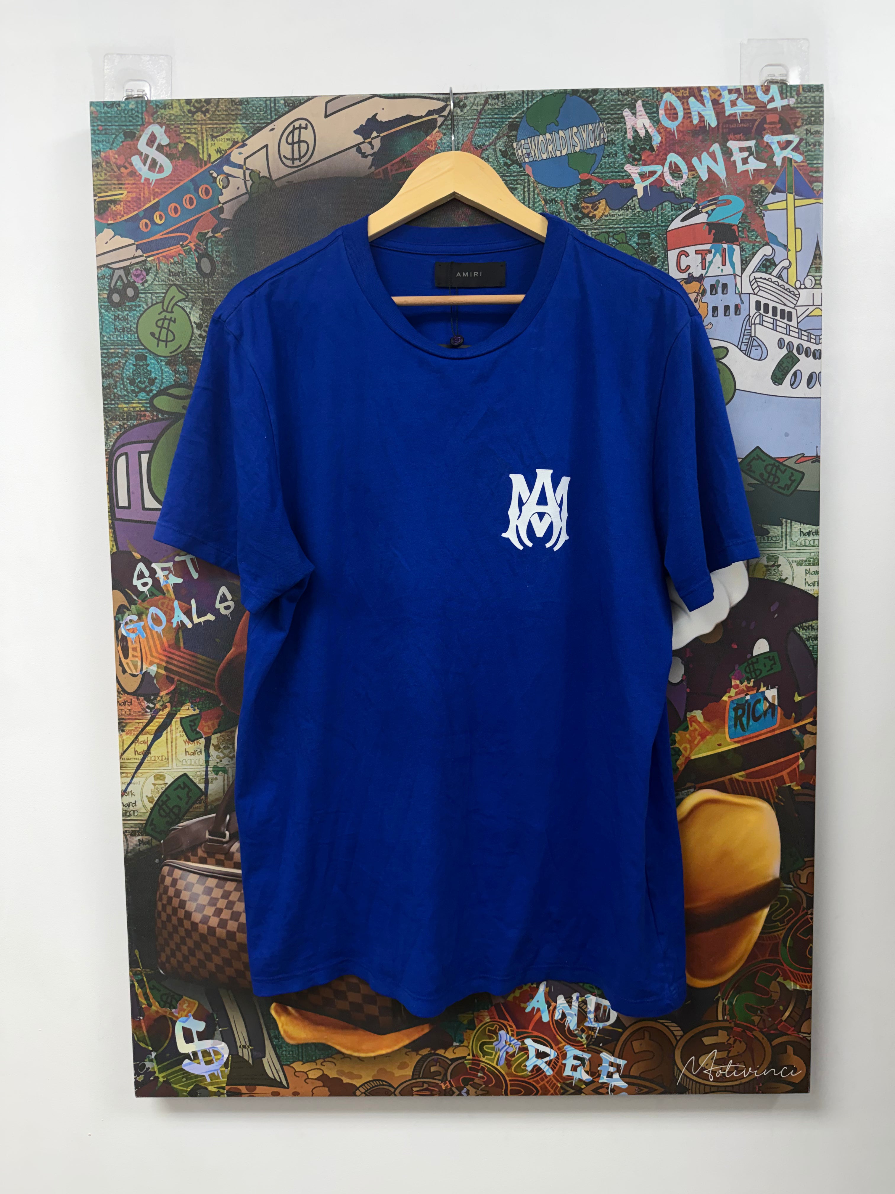 Amiri Blue White MA Tee