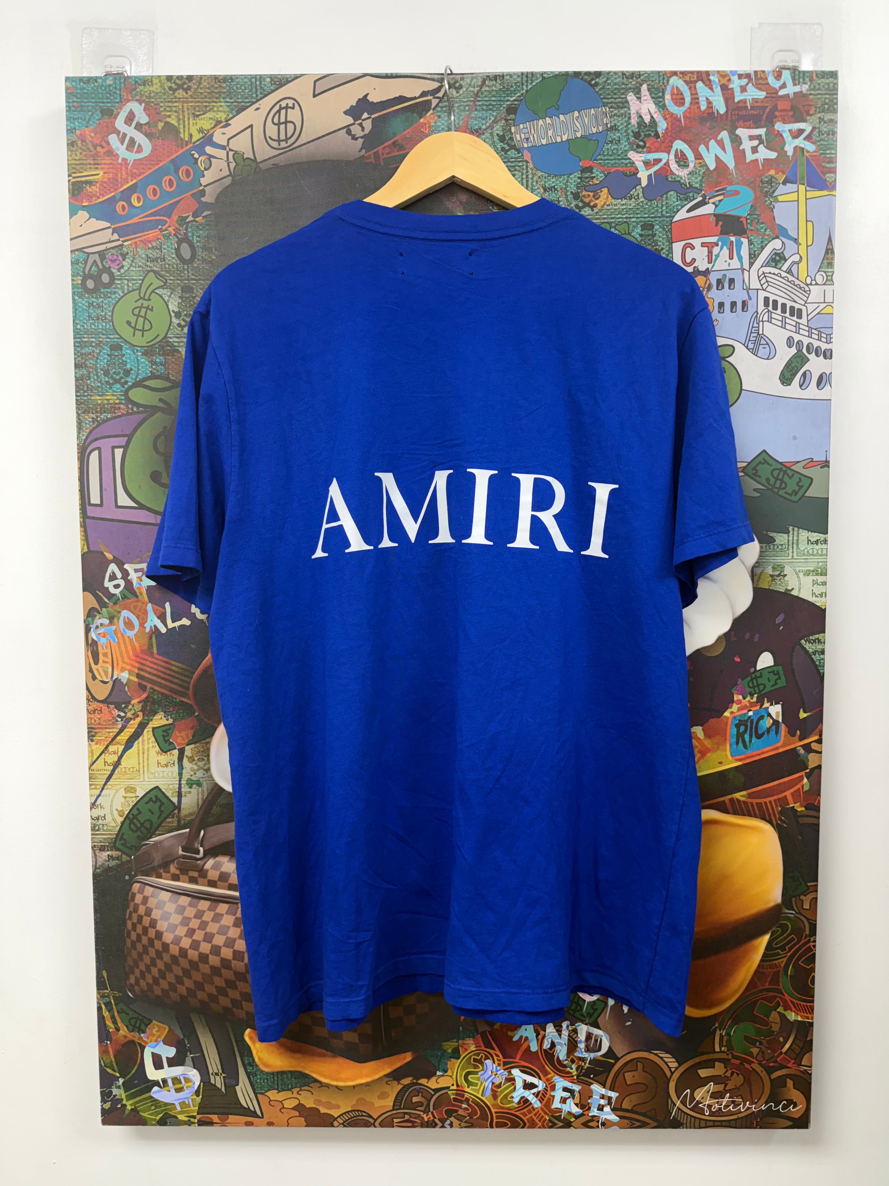 Amiri Blue White MA Tee