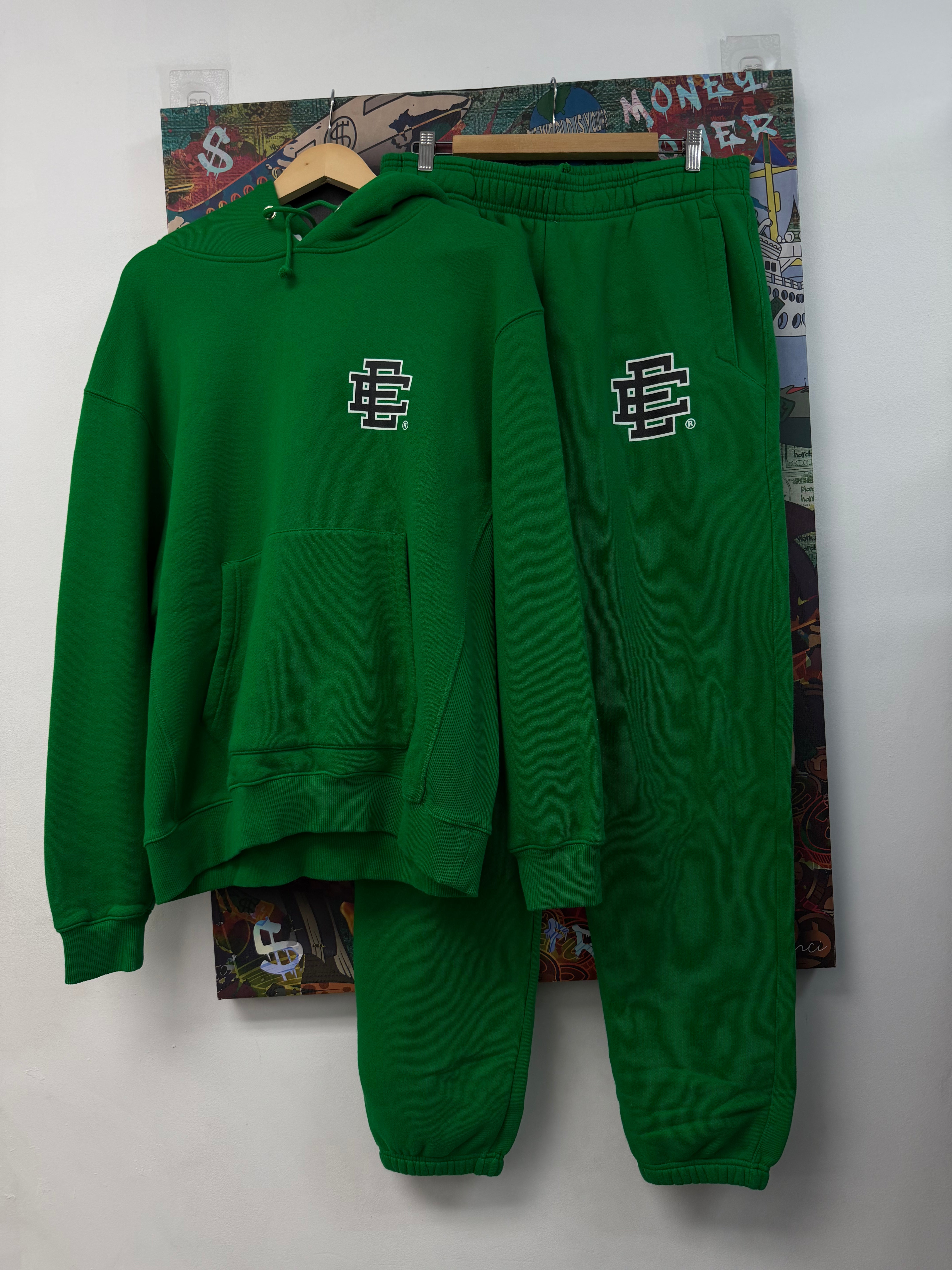 Eric Emanuel Green Black Sweatsuit