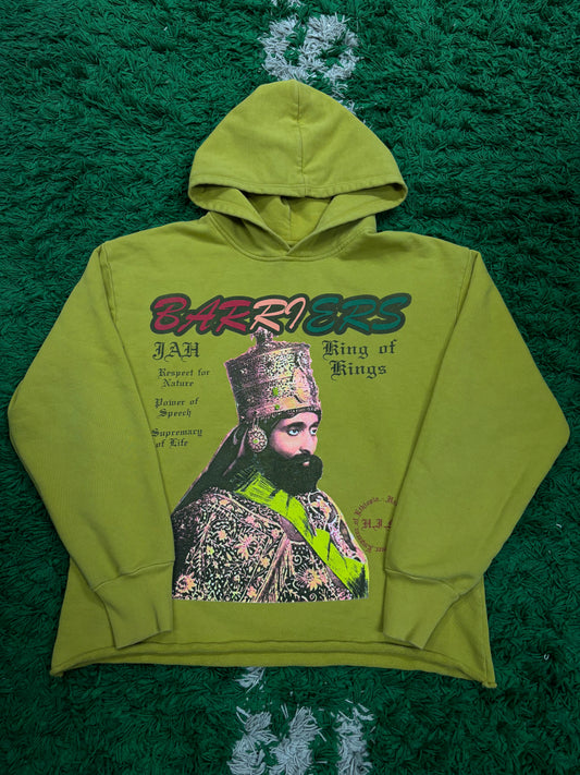 Barriers King of Kings Hoodie Mustard Used Large N/A