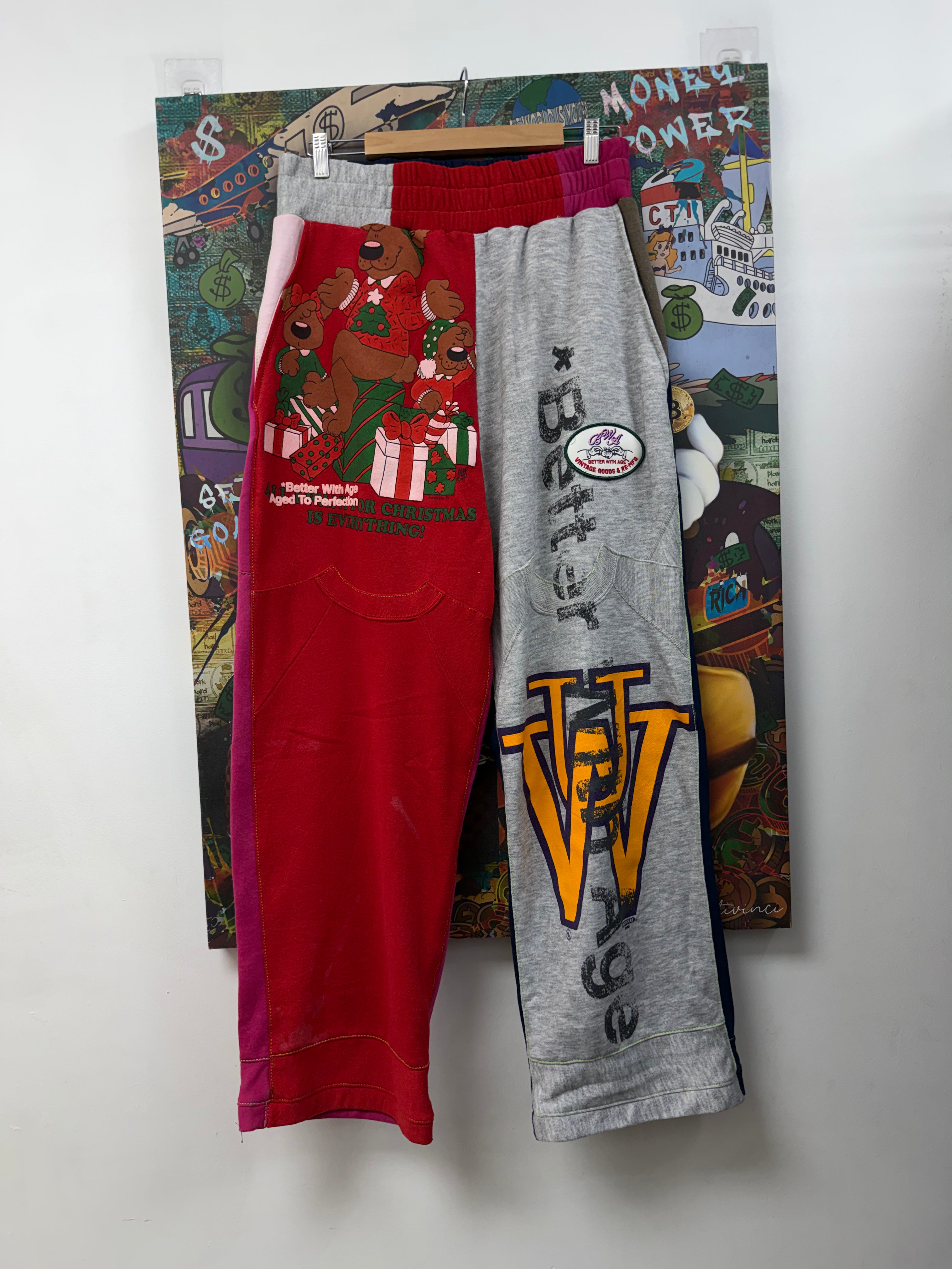 Better With Age Multi Patchwork Sweats