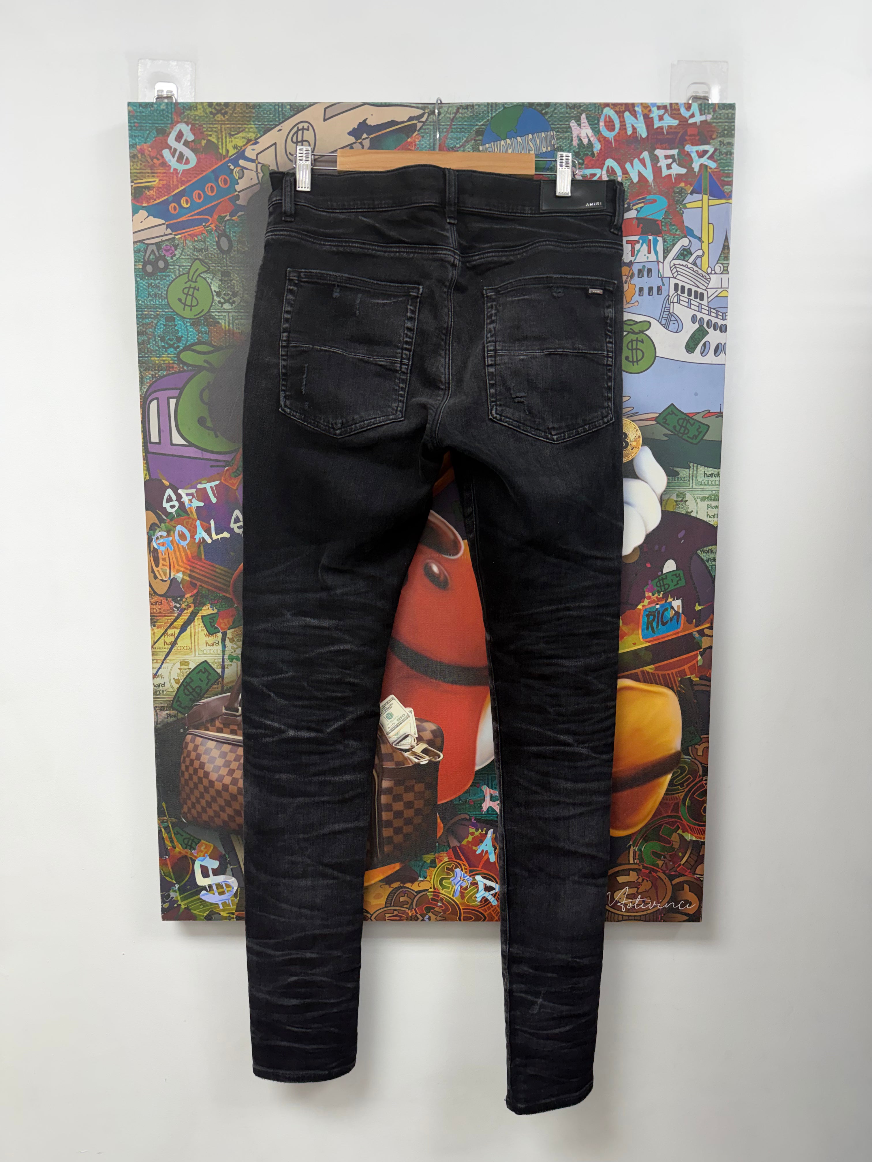 Amiri Black Thrasher Jeans
