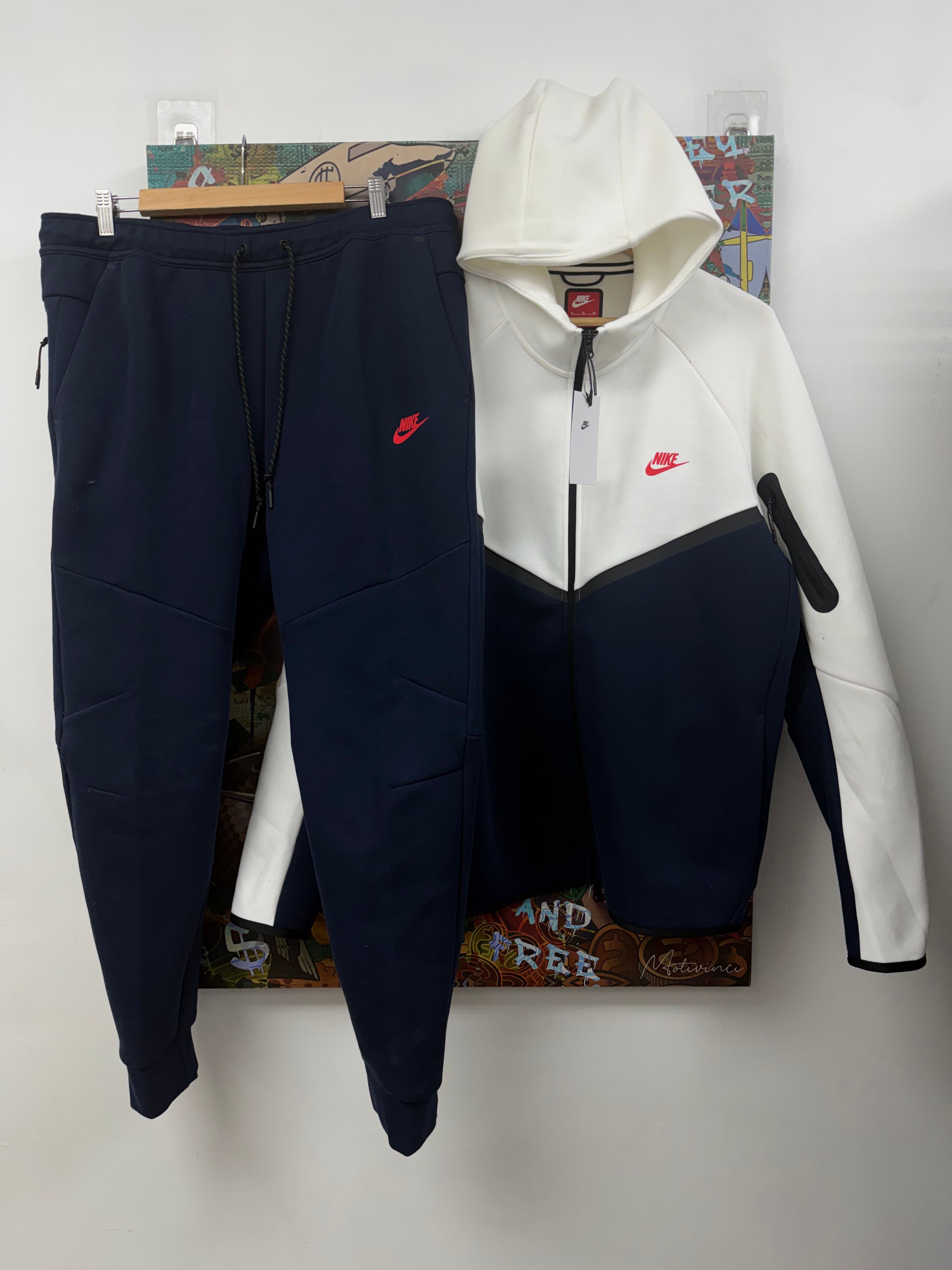 Nike Navy White Red Sweatsuit
