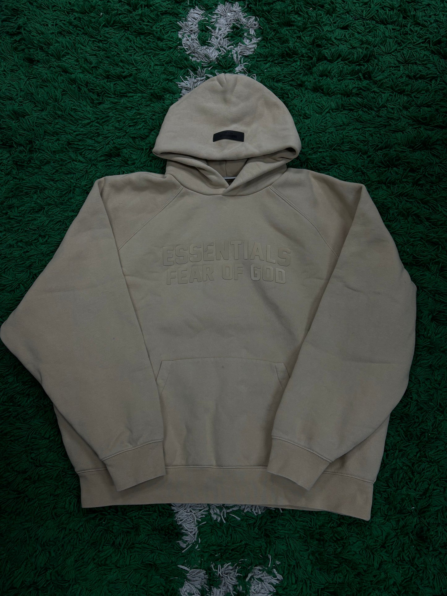 Essentials Hoodie Cream Used Large N/A