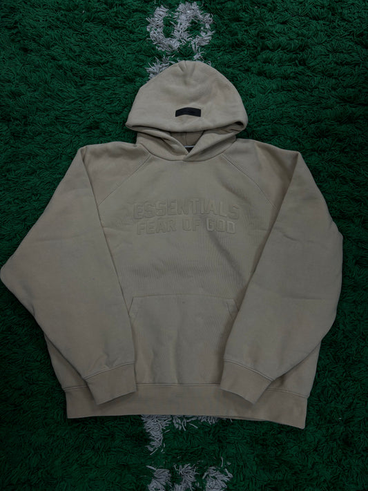 Essentials Hoodie Cream Used Large N/A