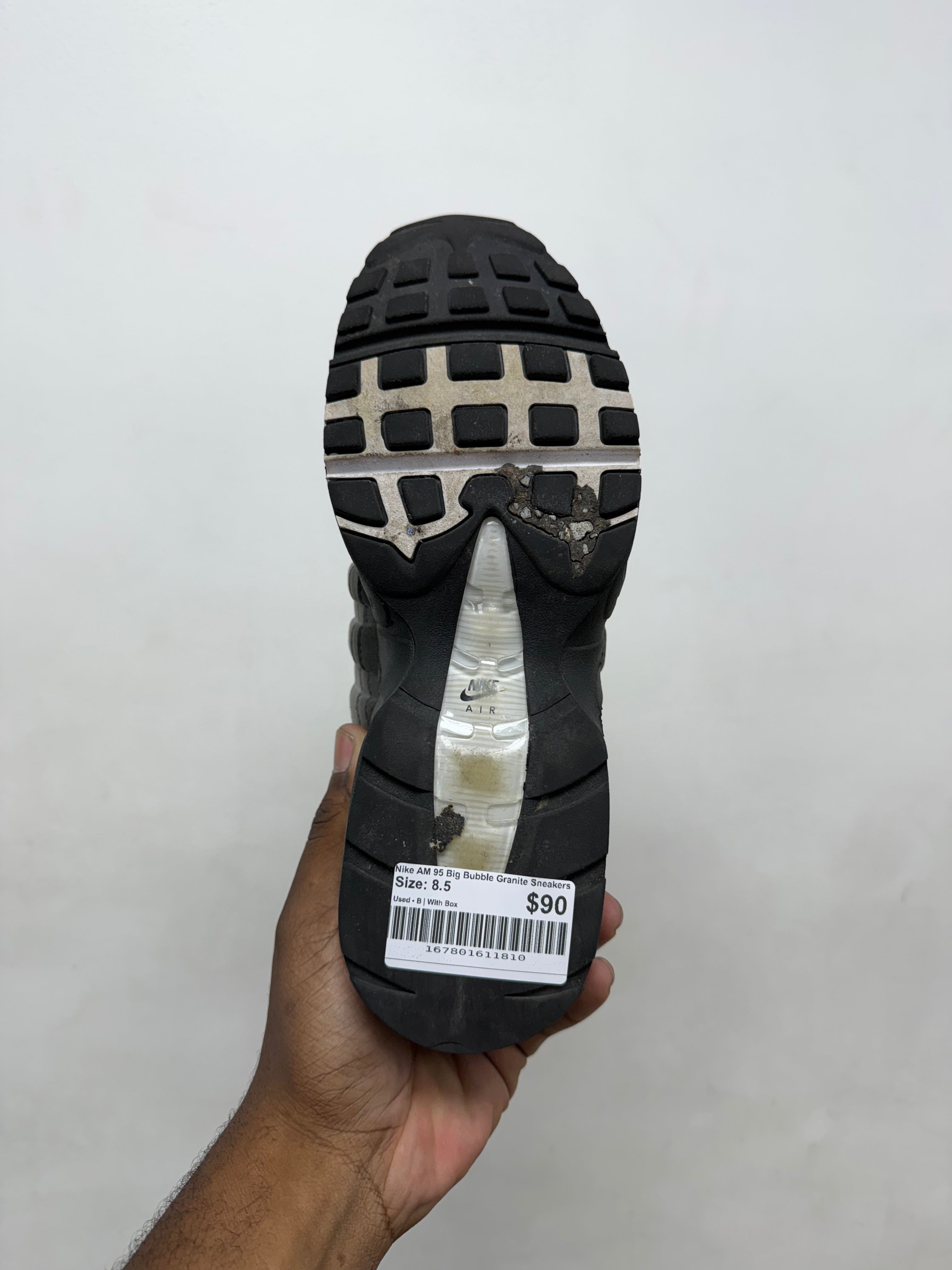 Nike AM 95 Big Bubble Granite Sneakers