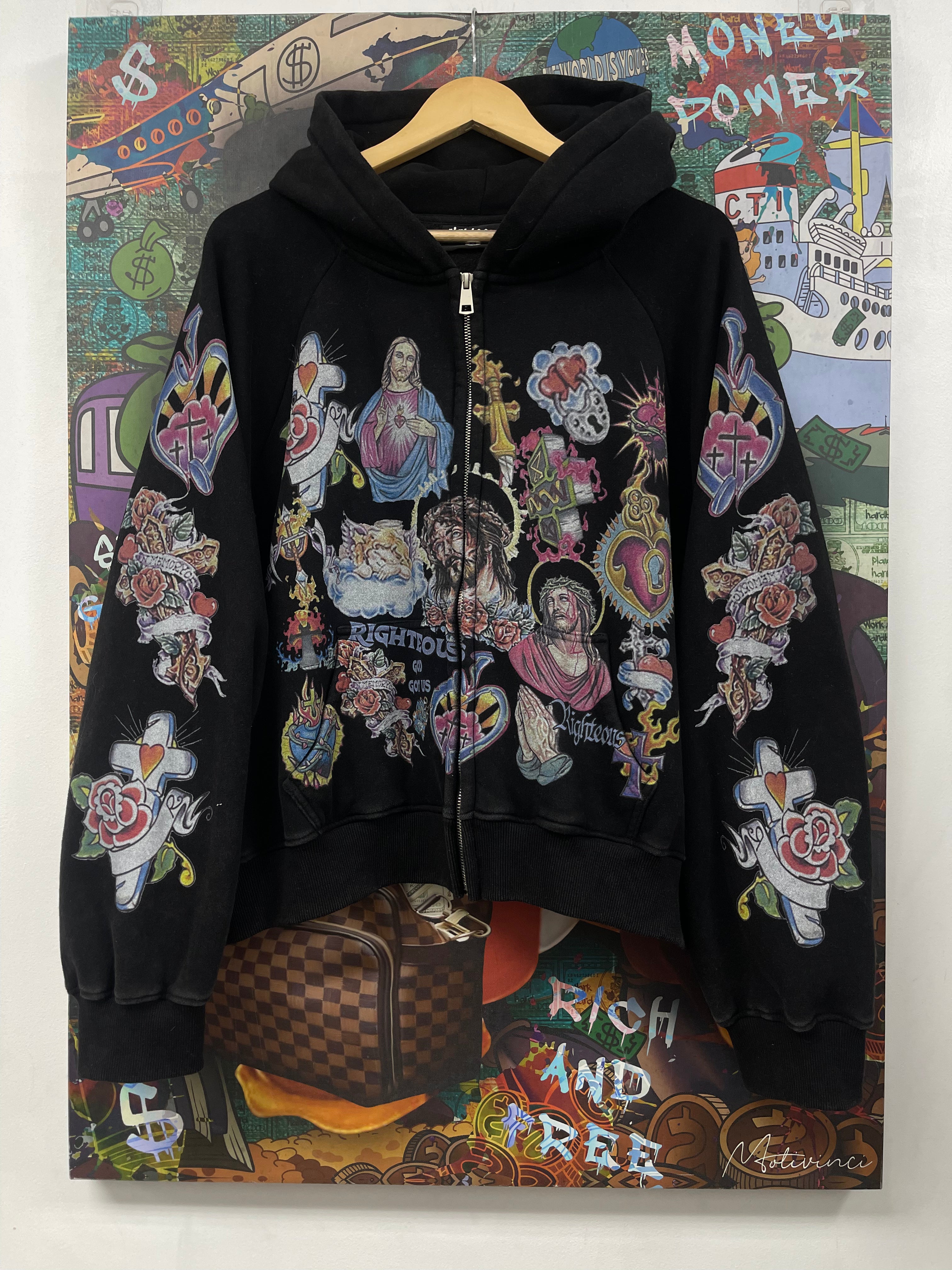 We Are Righteous Black Risen King Zip Up