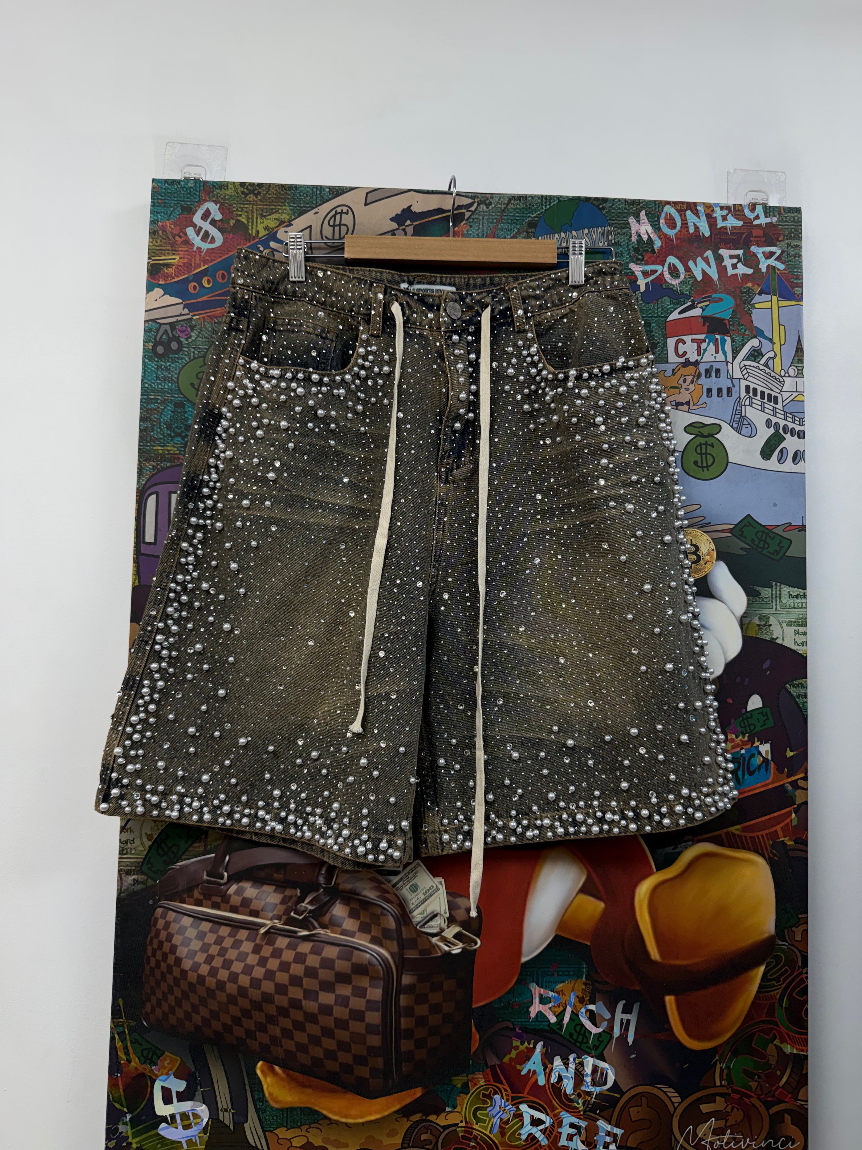 Vale Mid Wash Jean Shorts