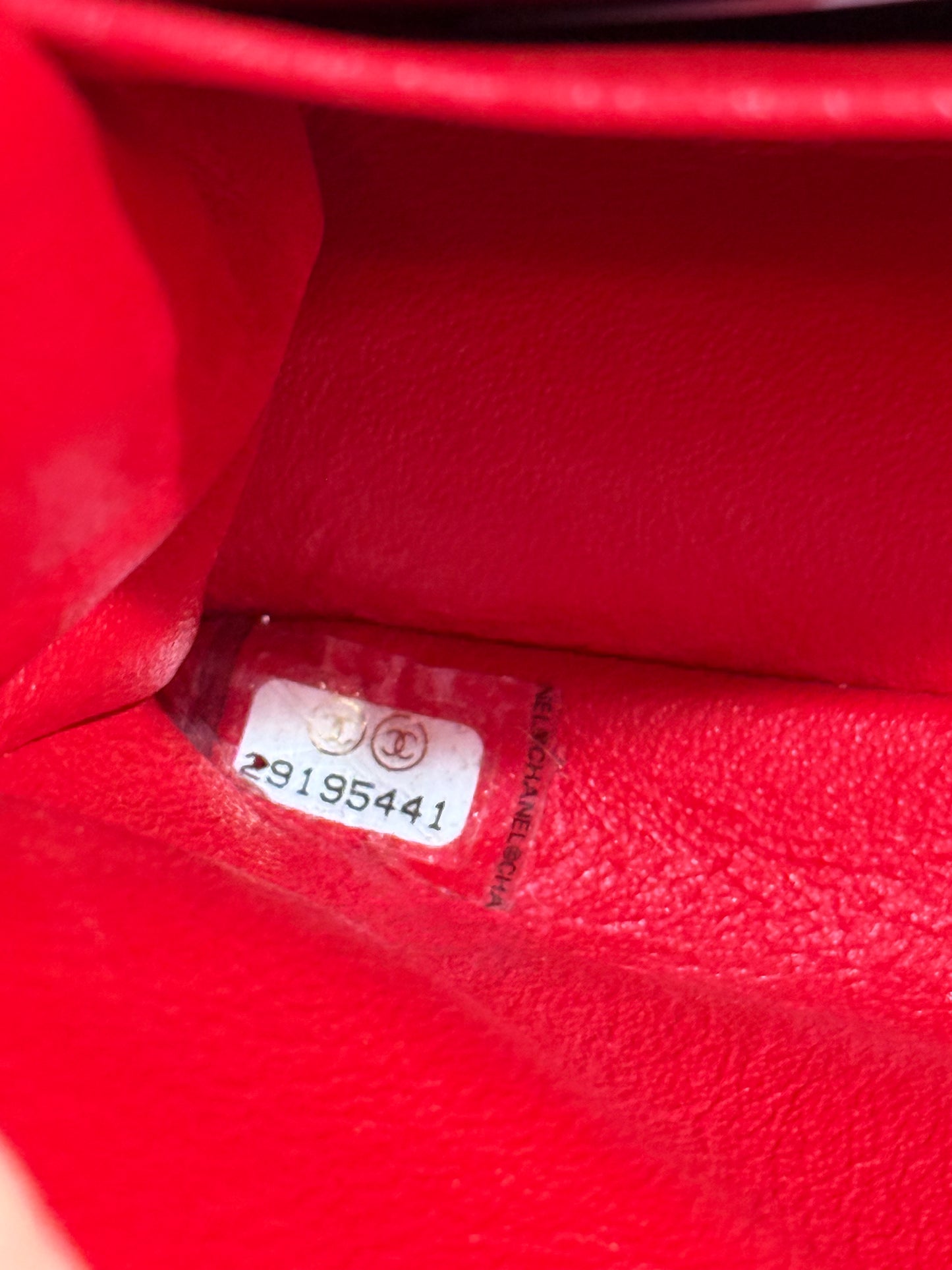 Chanel Bag Red Patent Like New OS