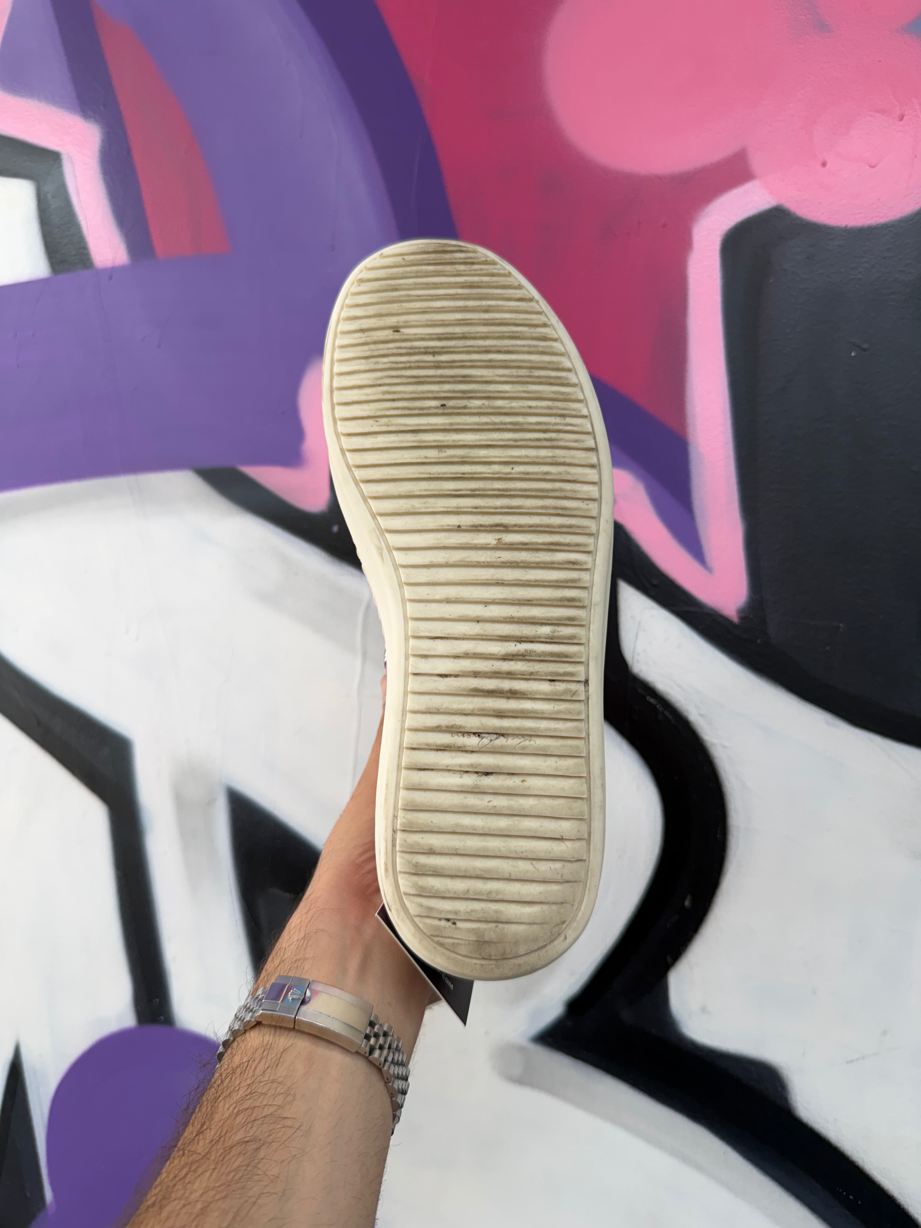 Rick Owens Pink Mainline Ramone High Sneakers